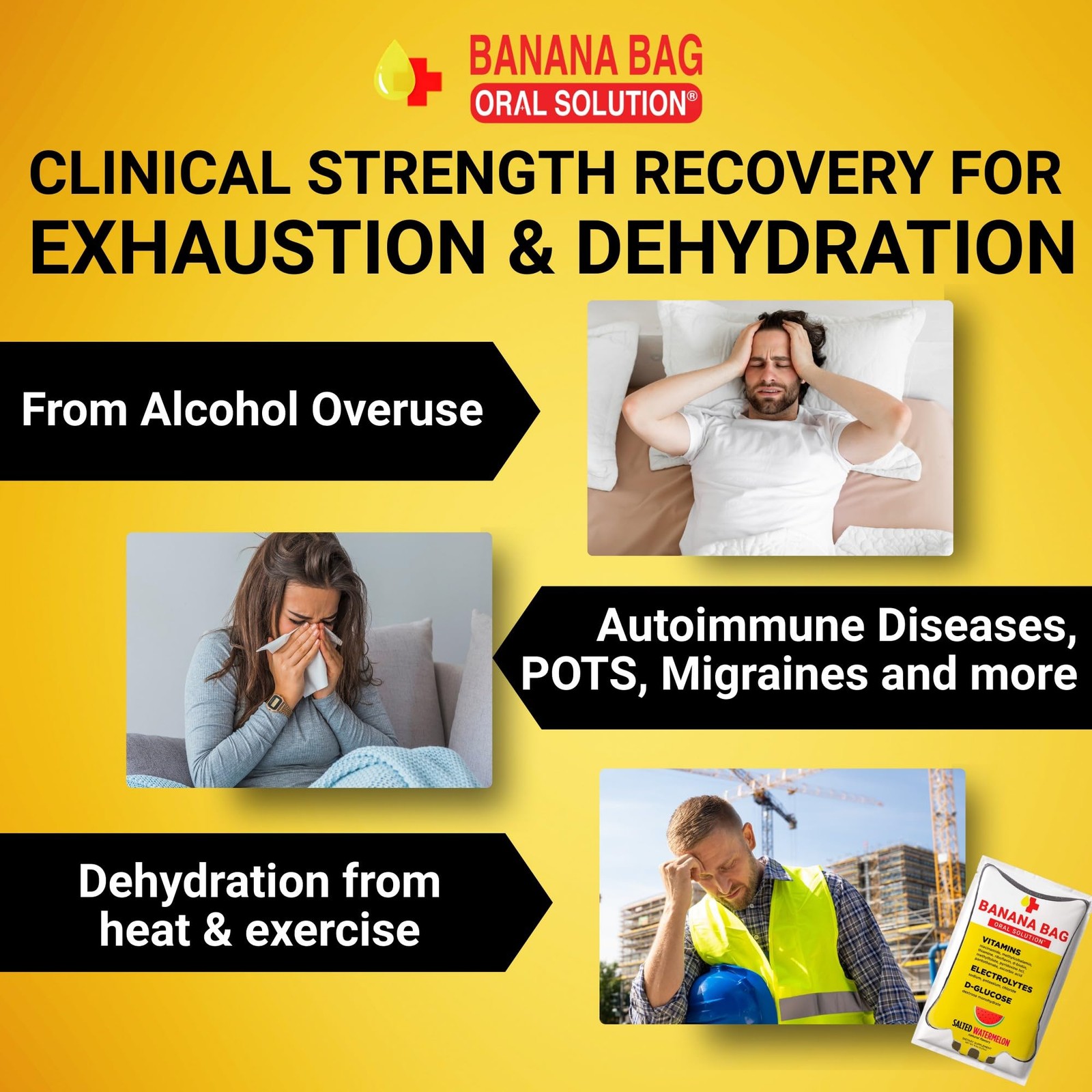 Banana Bag Oral Solution Packets Variety Pack 6Pk A Refreshing Blend Of