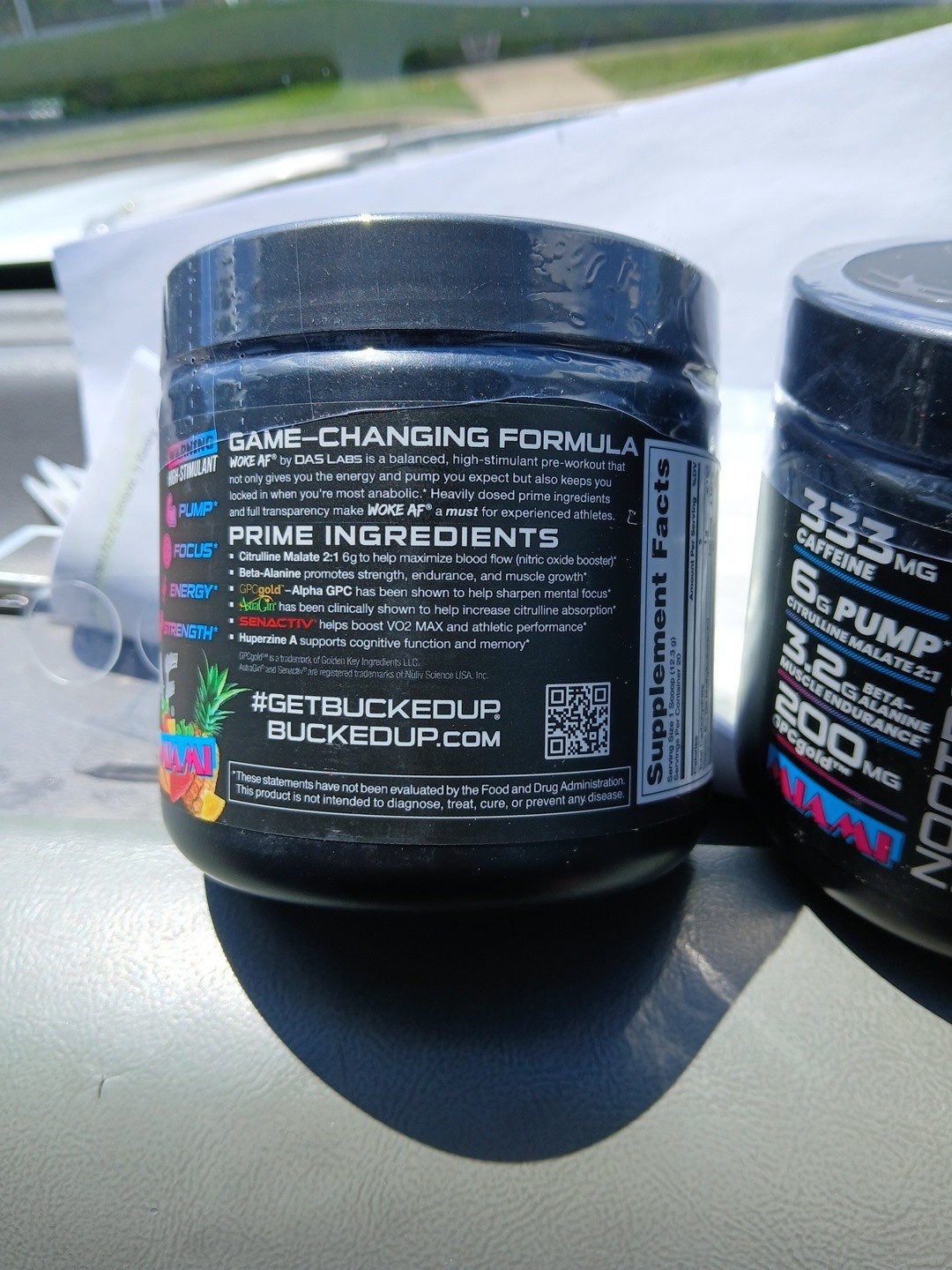 Bucked Up Woke AF Miami Pre-Workout Powder *NEW* Exp 5/2028