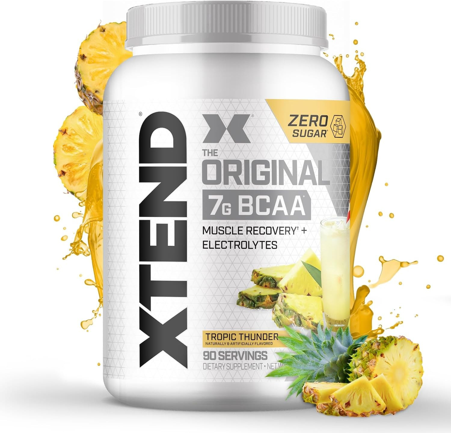 Original BCAA Powder, 7G Bcaas and 2.5G L-Glutamine for Muscle Recovery Hydratio