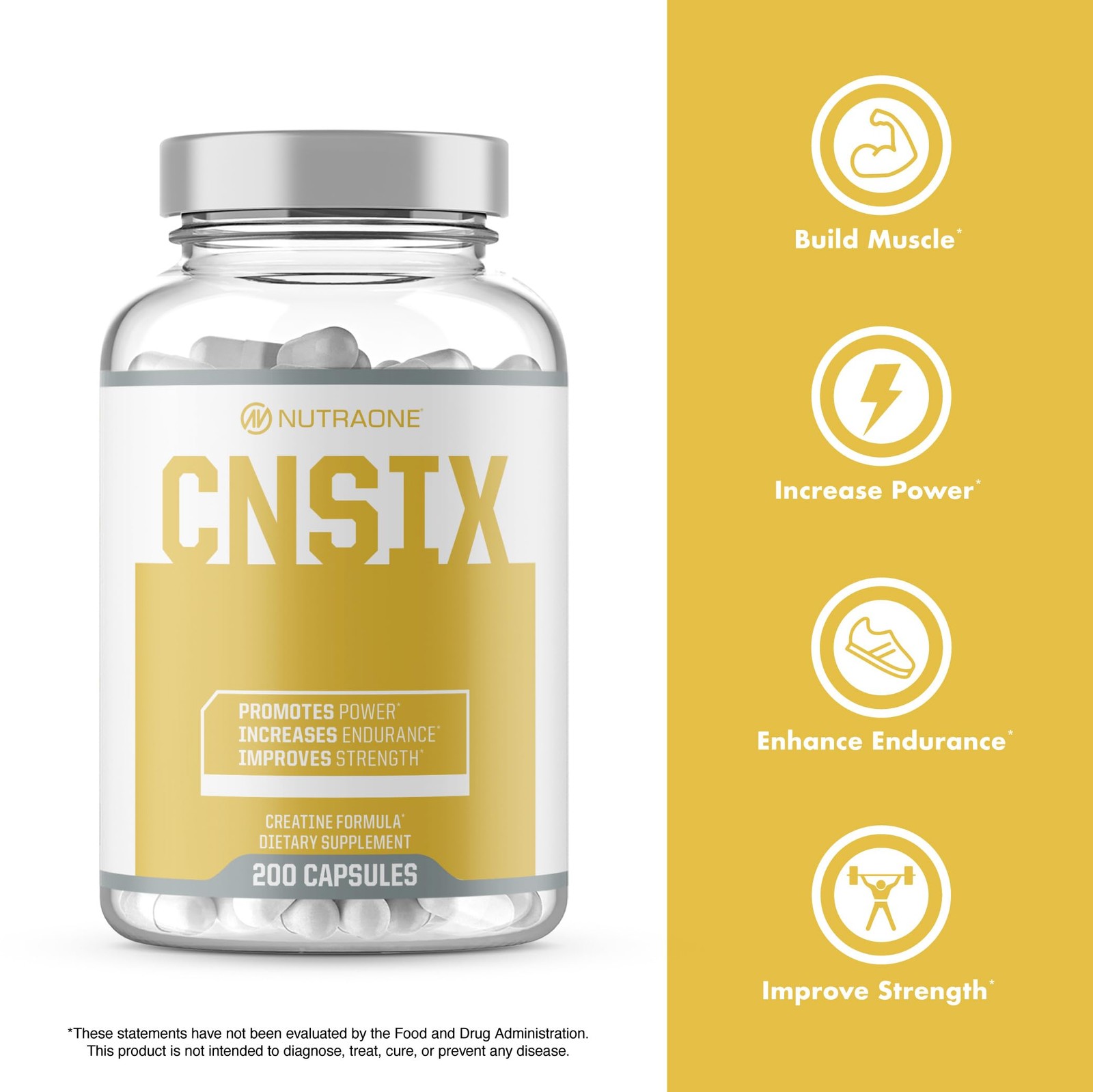 Creatine Capsules HCL to Help 200 Count (Pack of 1)