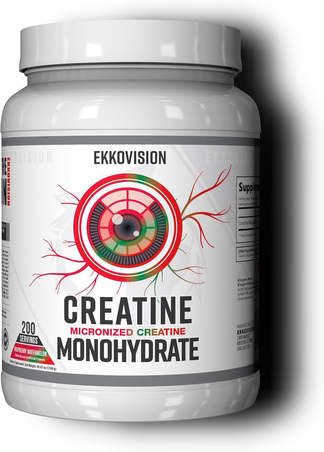 Micronized Creatine Monohydrate Powder, Unflavored, 100 Servings