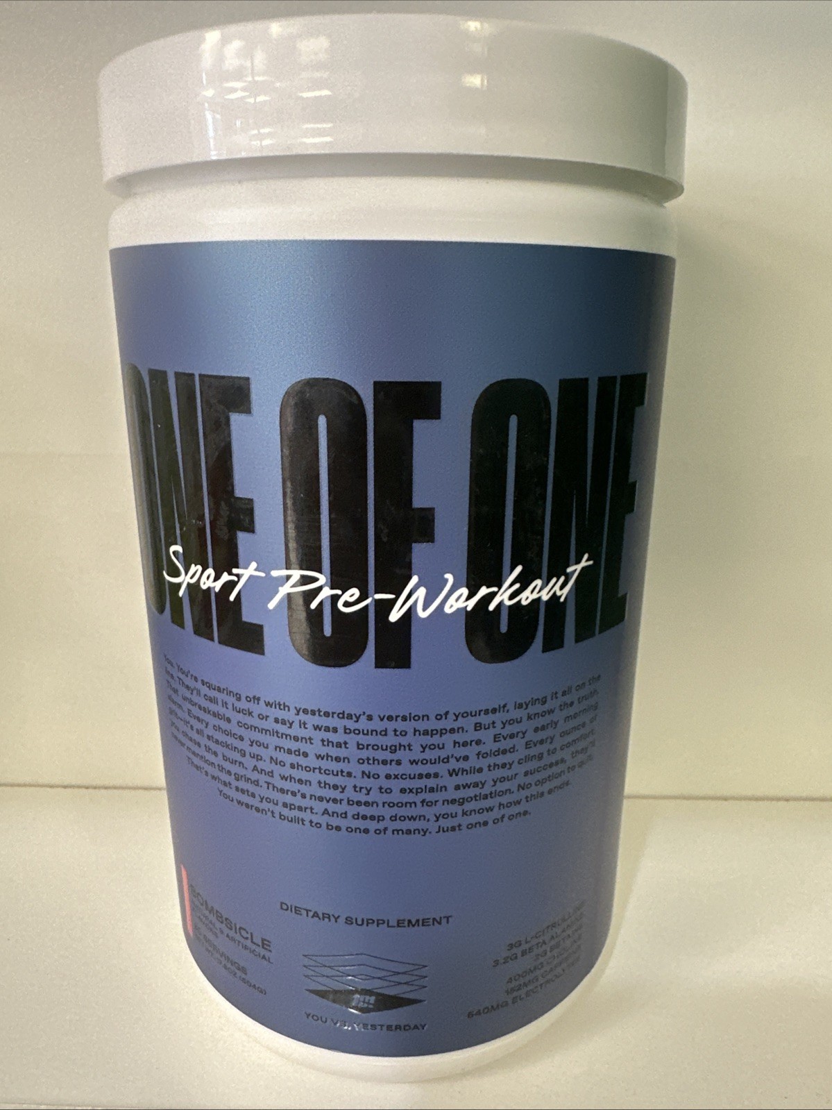 ONE OF ONE Sport Pre-Workout – Clean Energy & Focus with NeuroRush – Bombsicle