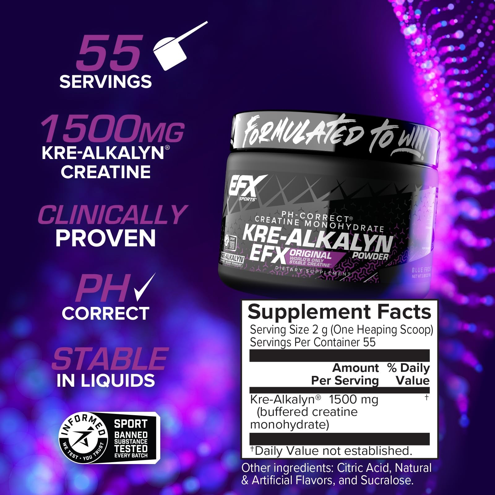 Kre-Alkalyn EFX Powder | pH Correct Creatine Monohydrate Powder Supplement | …