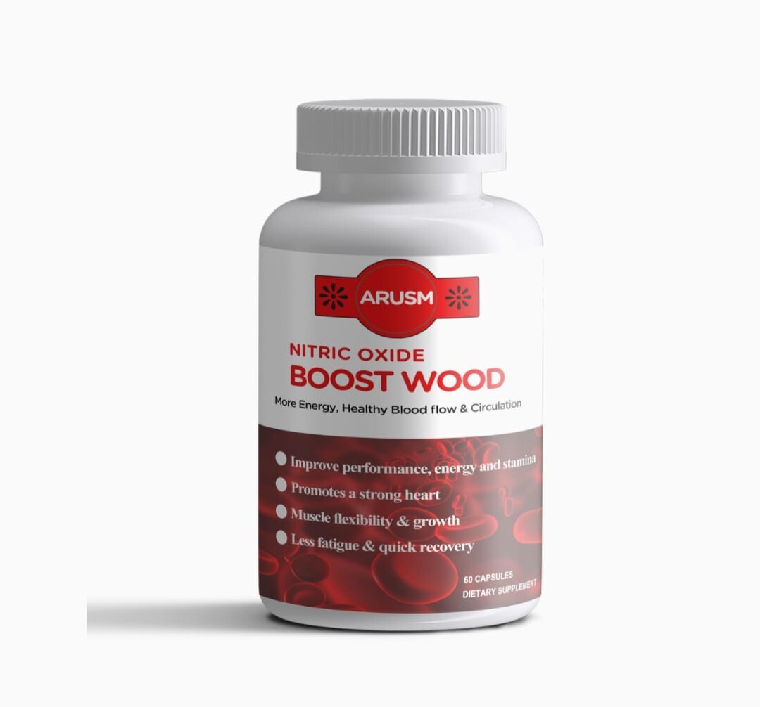 Nitric Oxide Booster Supplement Supports Blood Flow Pre Workout 60 caps