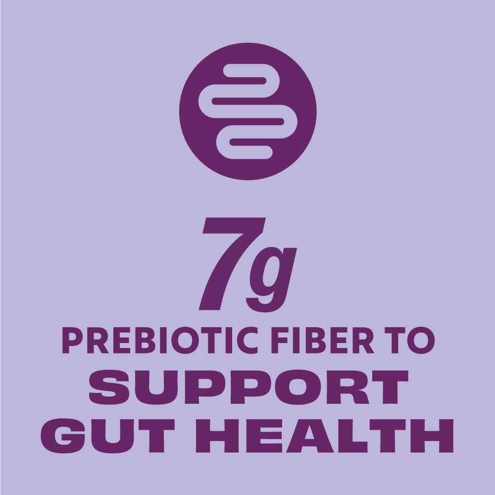 Powder Plus Fiber, Chocolate, 25g Protein, 7g Fiber to Support Gut Health, No…