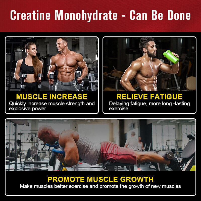 90 Capsules Creatine Monohydrate Pills Bodybuilding Muscle Growth Booster