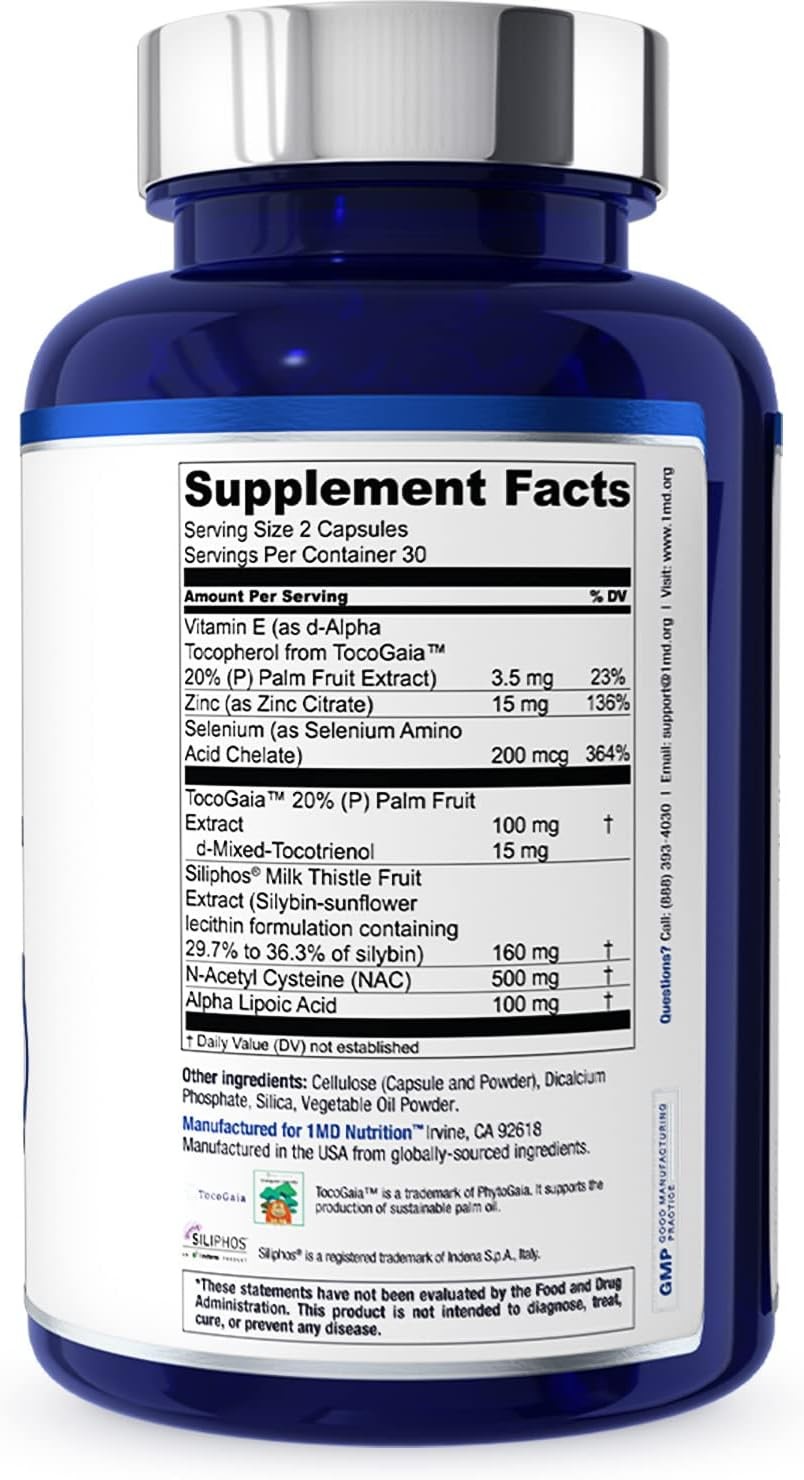 1MD Nutrition LiverMD – Liver Support Supplement | 60 Count (Pack of 1)