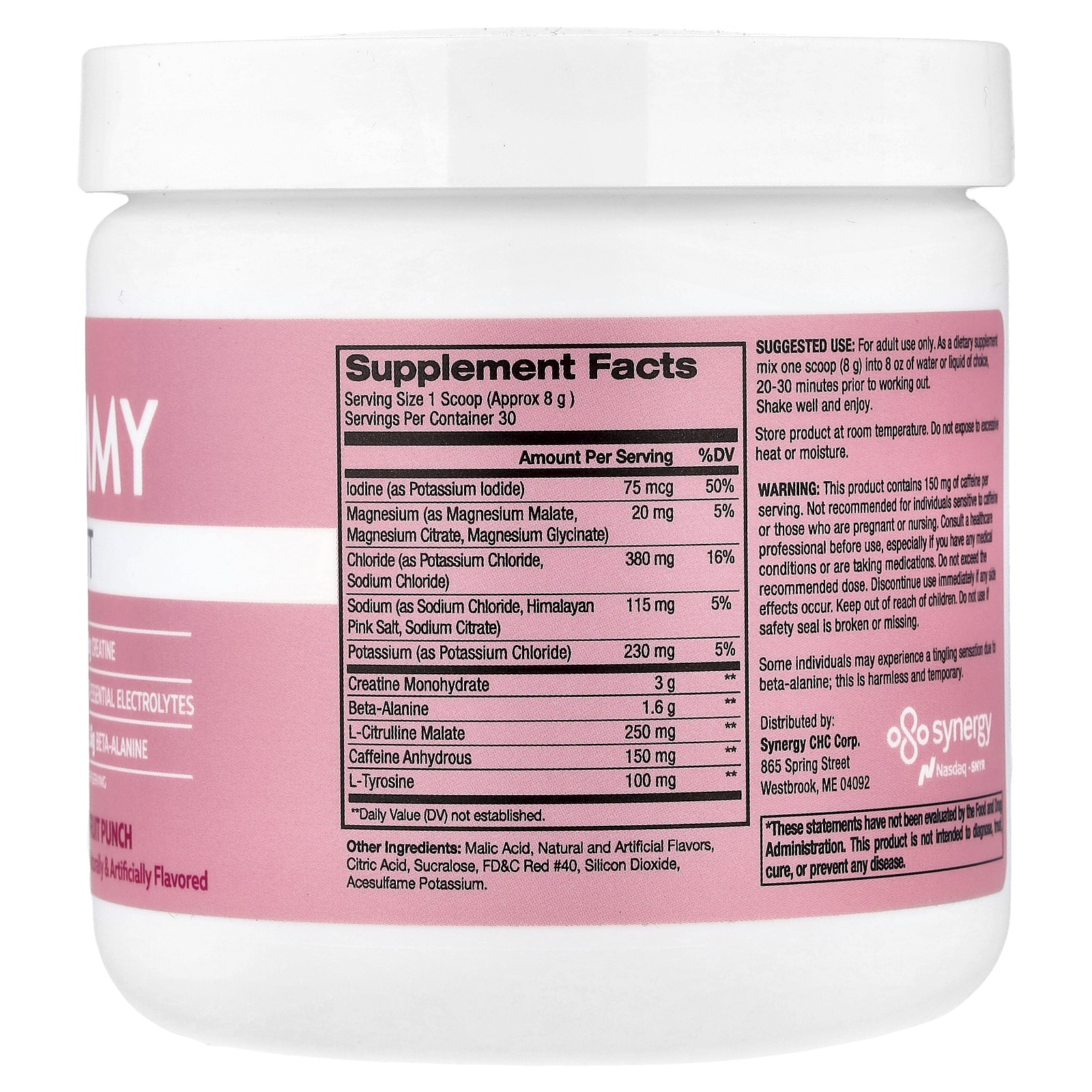 Pre-Workout, Fruit Punch, 8.47 oz (240 g)