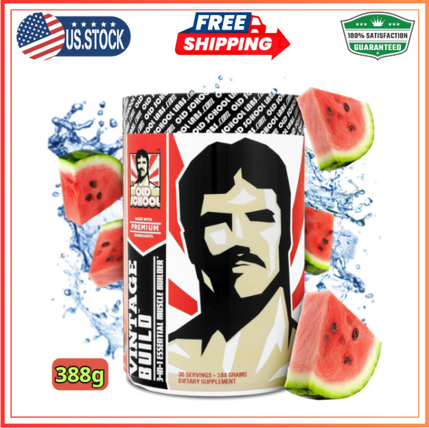 Vintage Build Post-Workout Recovery Powder–Muscle Growth, BCAAs, Creatine, 388g