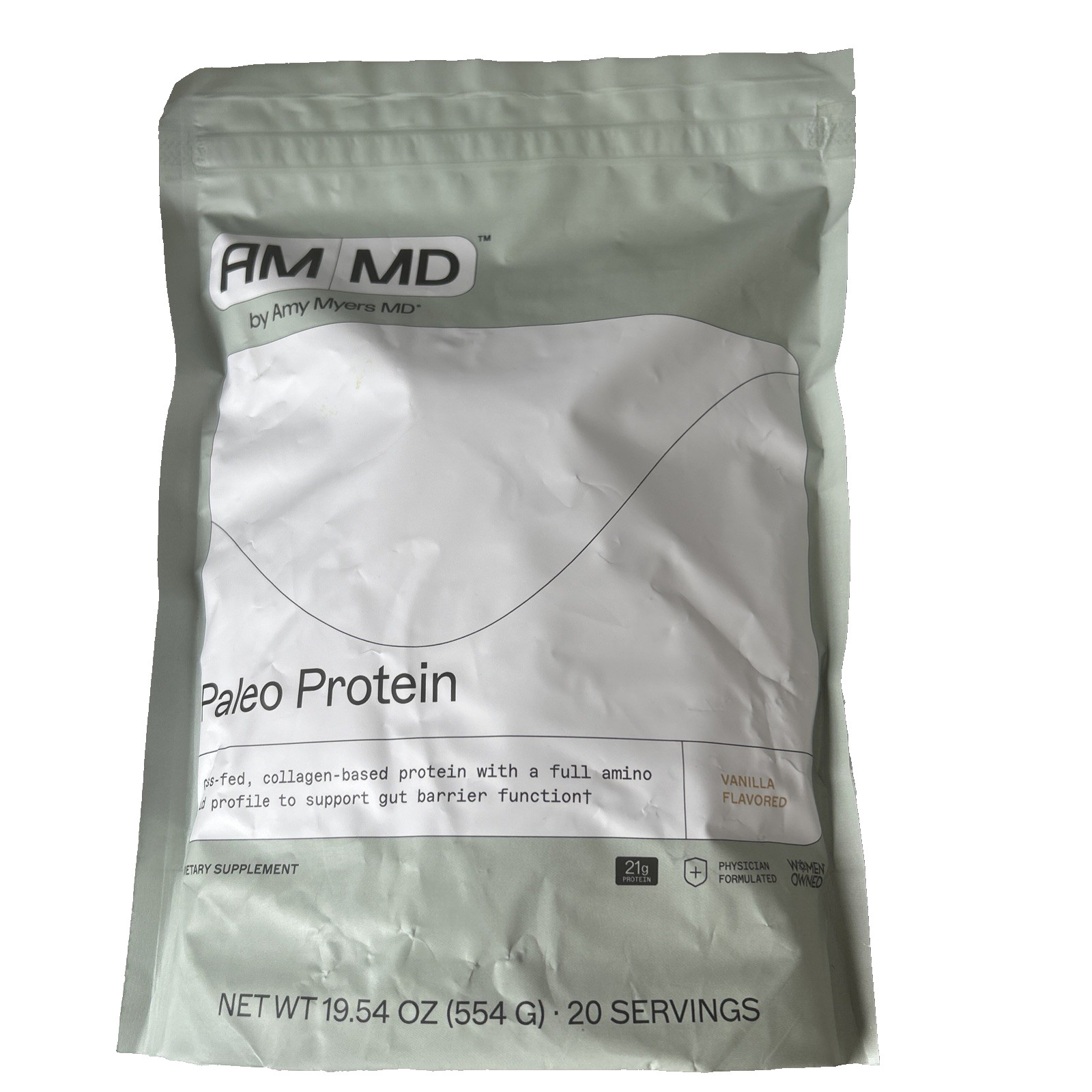 Amy Myers MD Paleo Protein Powder Vanilla 19.54 oz NEW Sealed Expiry 10/2027