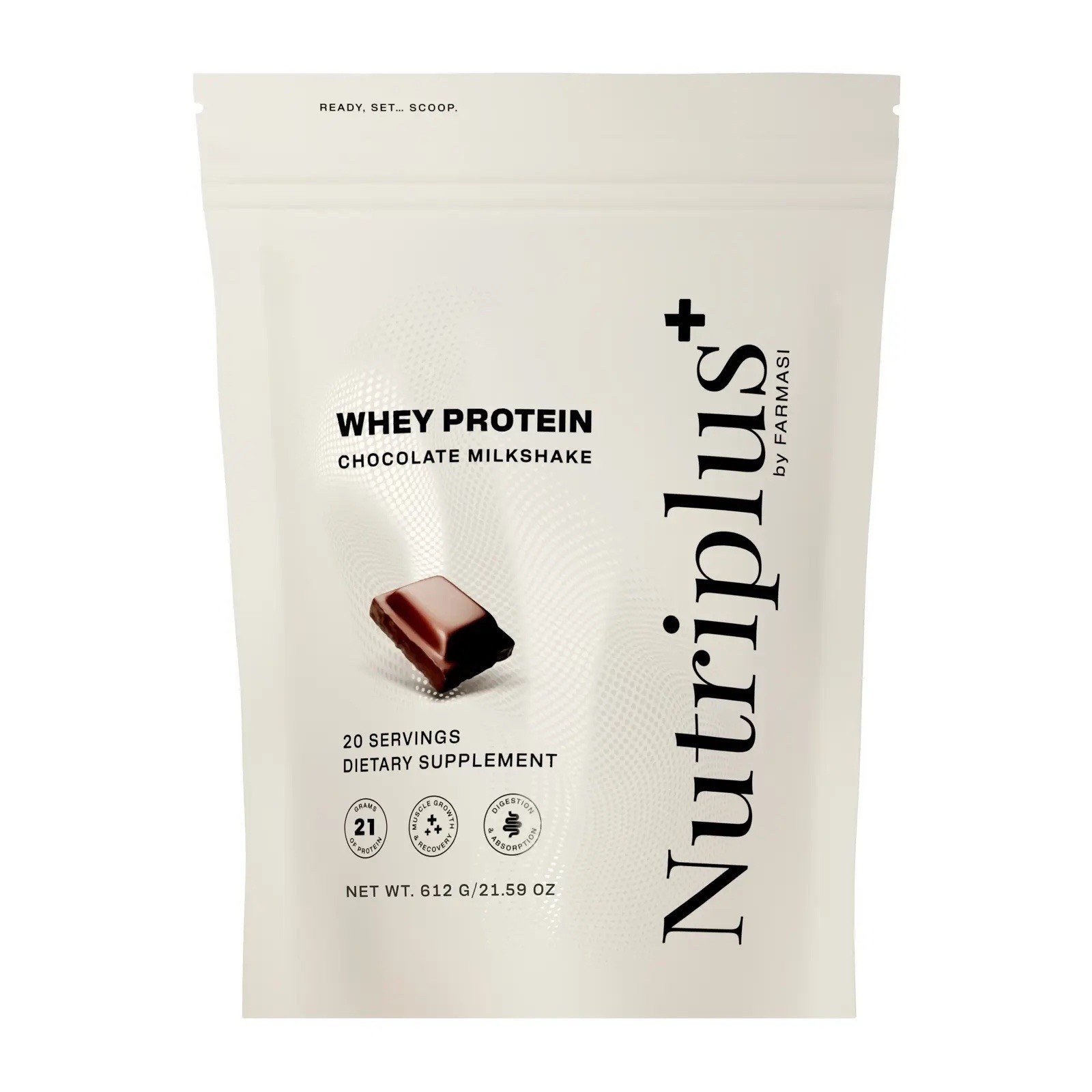 Farmasi Nutriplus+ Whey Protein Chocolate Milkshake Flavor 20 Servings New