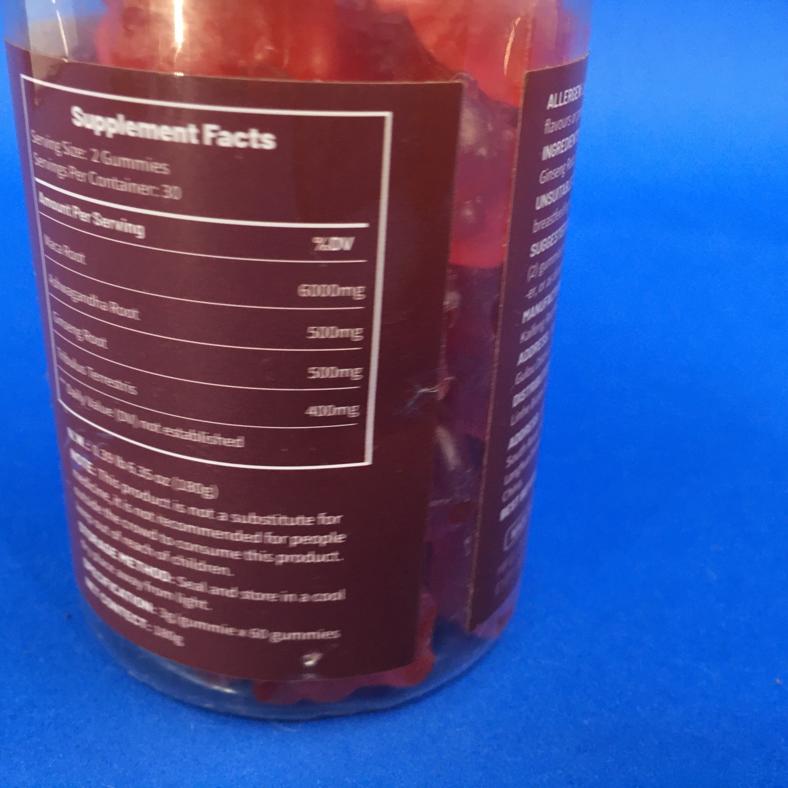 PersiNeed Maca Gummies 3-in-1 Maca Root Black Red Yellow 60 Gummies