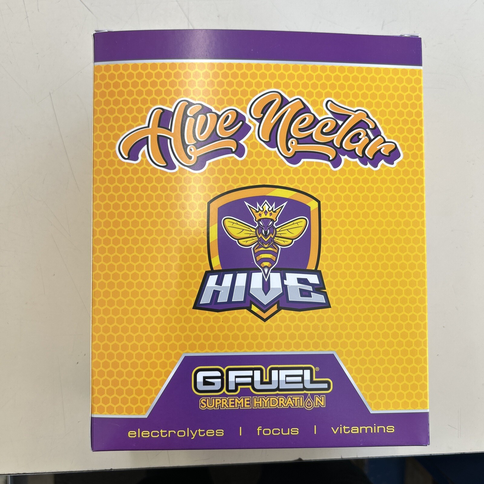 GFUEL Hive Nectar Supreme Hydration Collector’s Box + Metal Shaker Tub G FUEL