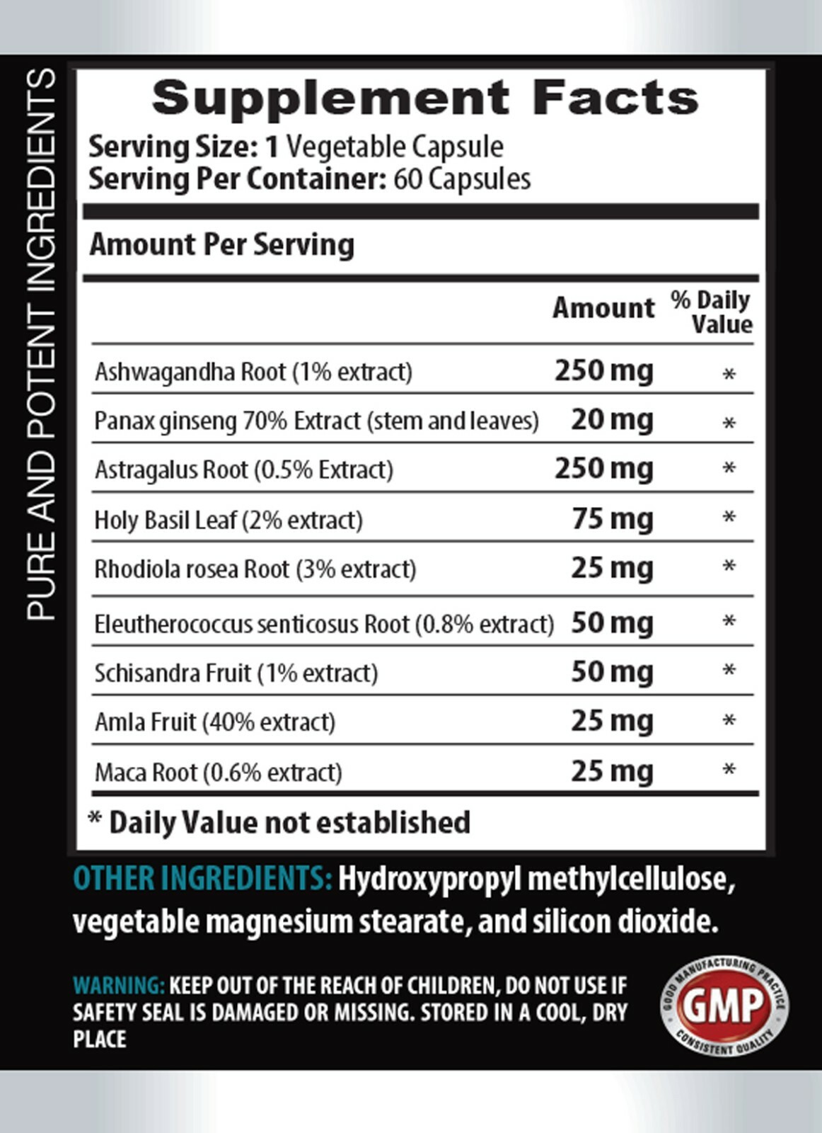 immune support – ASHWAGANDHA COMPLEX 770mg – menopause relief -2 Bot