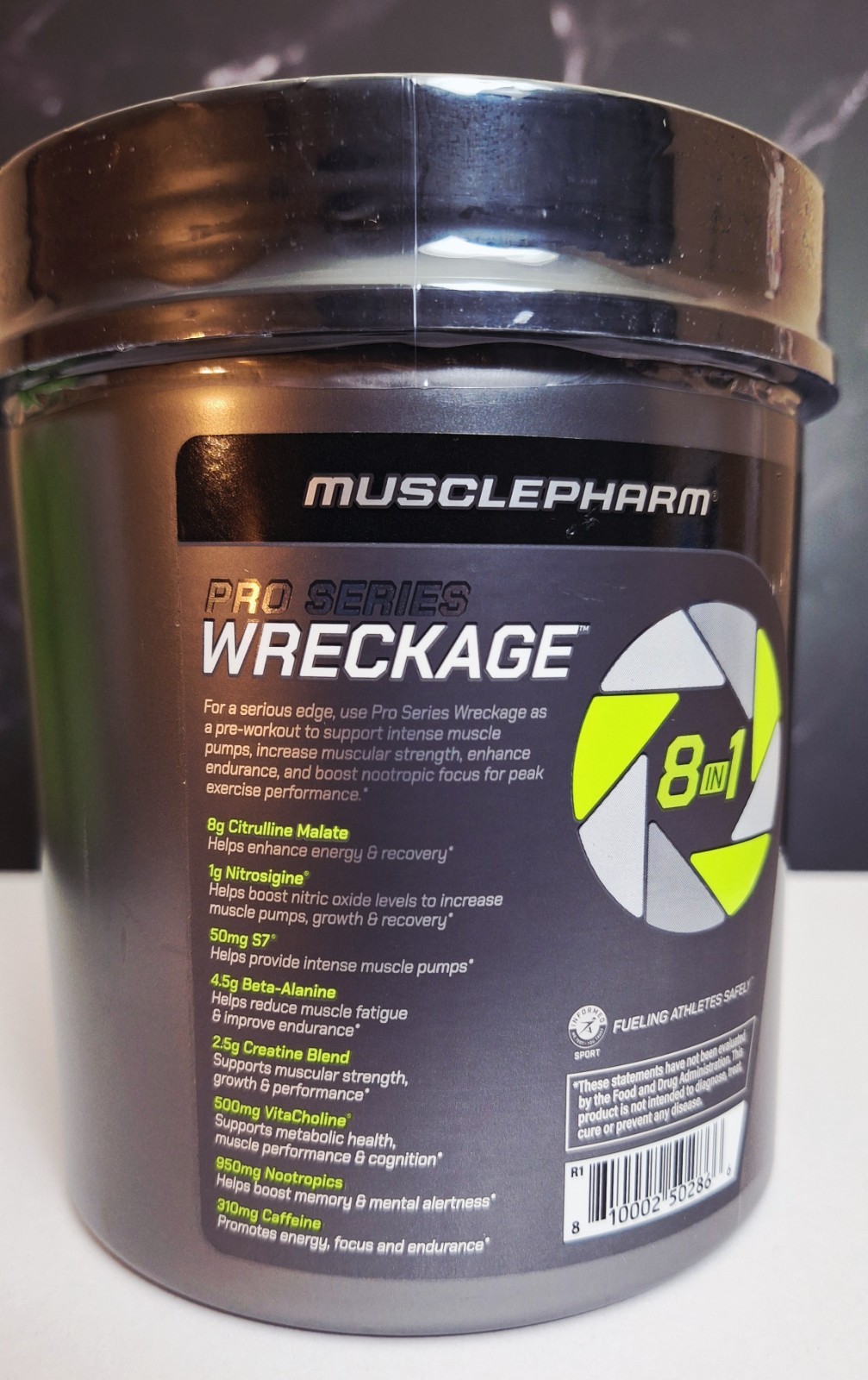 Pro Series Wreckage Preworkout, Cherry🍒Slush, 20 Serv, 310mg Caffeine, 01/2028✨