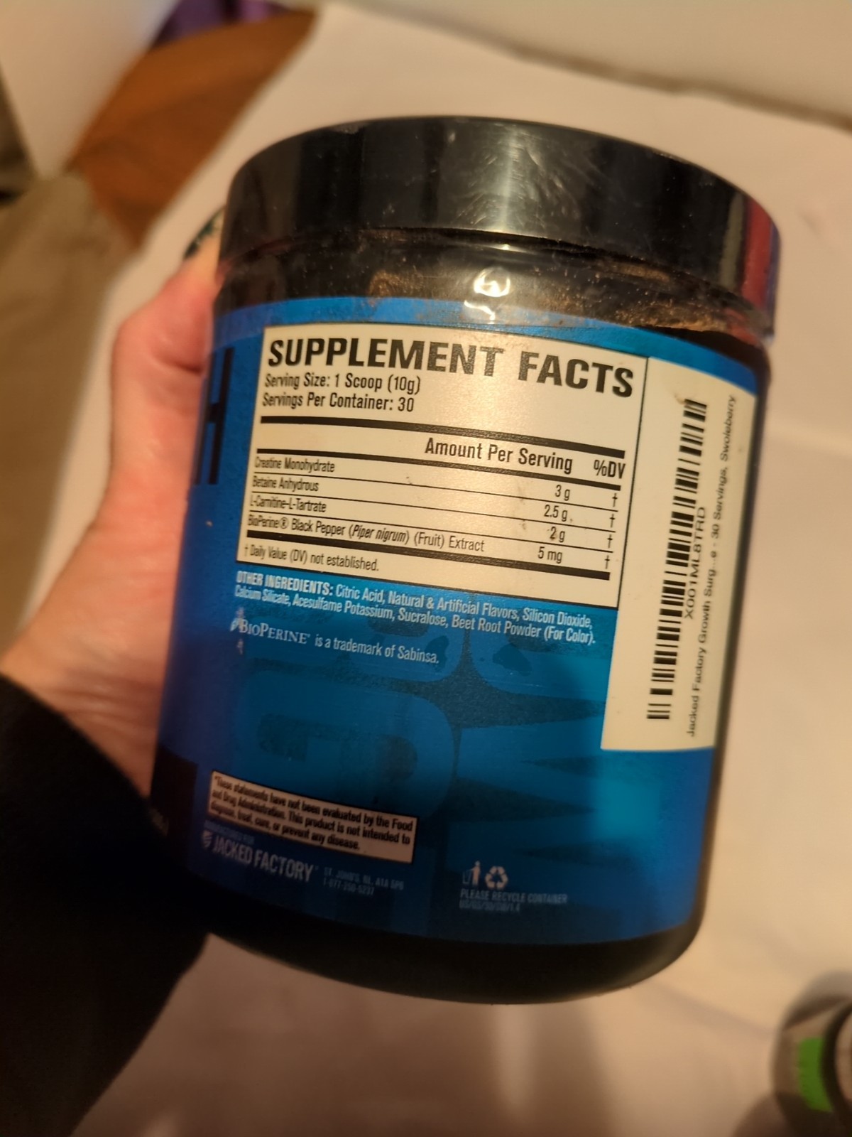 Jacked Factory Growth Surge Creatine Post Workout w/L-Carnitine – Daily Muscle B