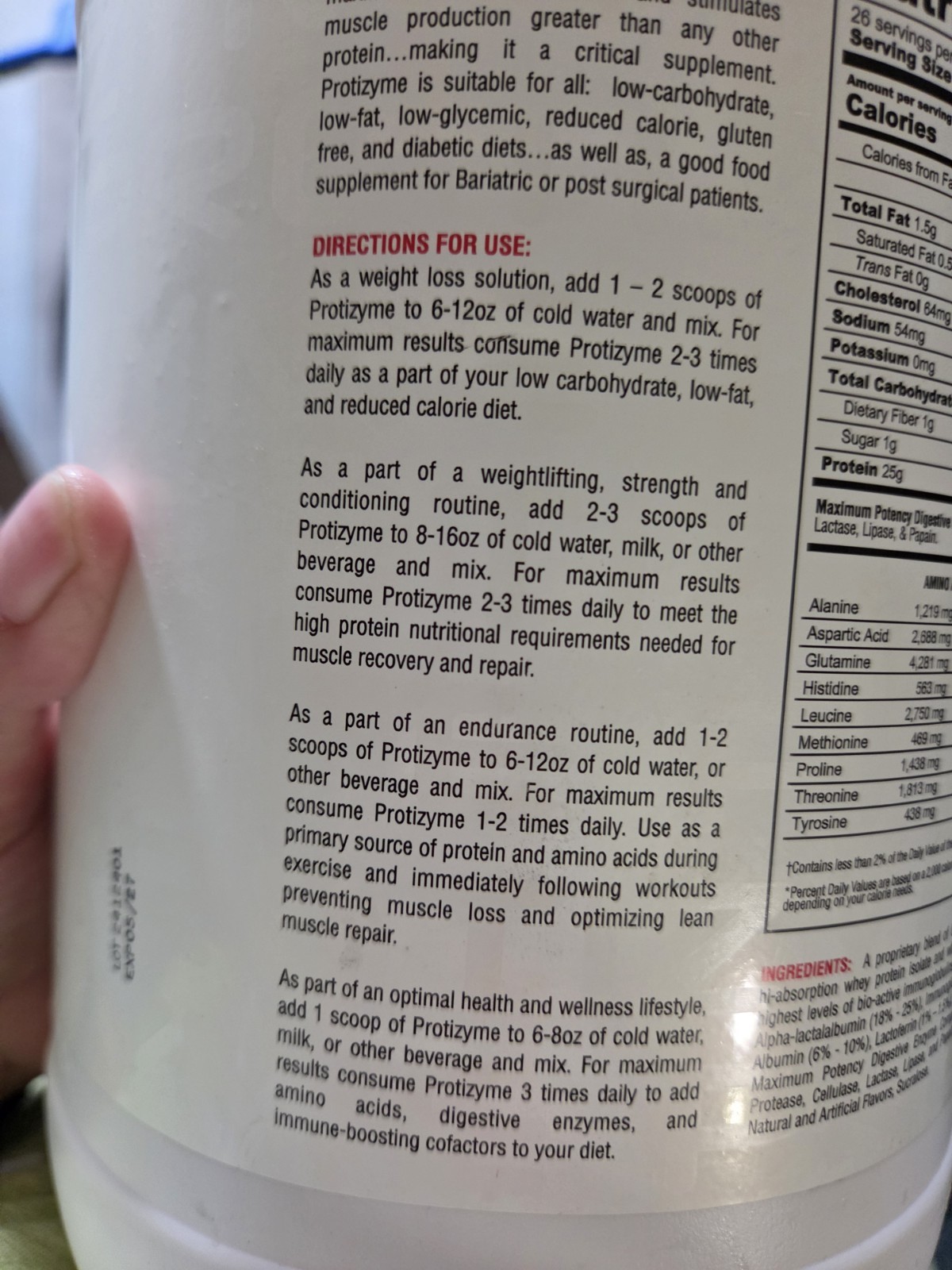 Metabolic Nutrition Protizyme 5 Protein Blend Strawberry Creme 2 lb 26 Servings