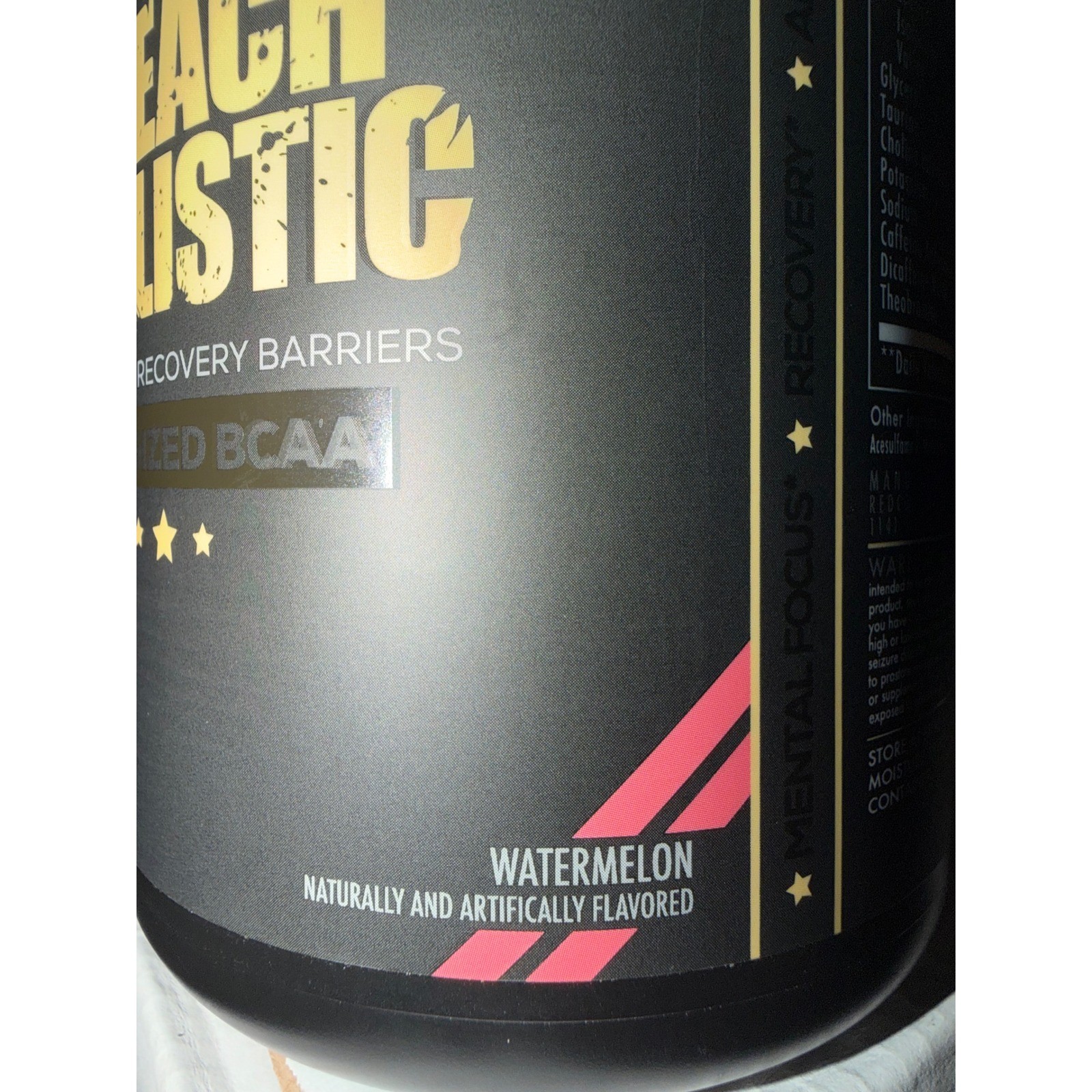 Redcon1 Breach Ballistic Energized BCAA Watermelon 30 Servings Muscle Recovery