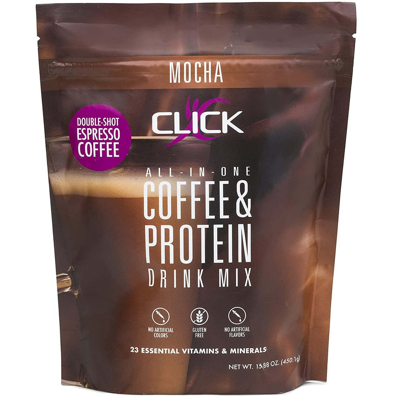 Click Coffee & Protein Powder Bag – Mocha