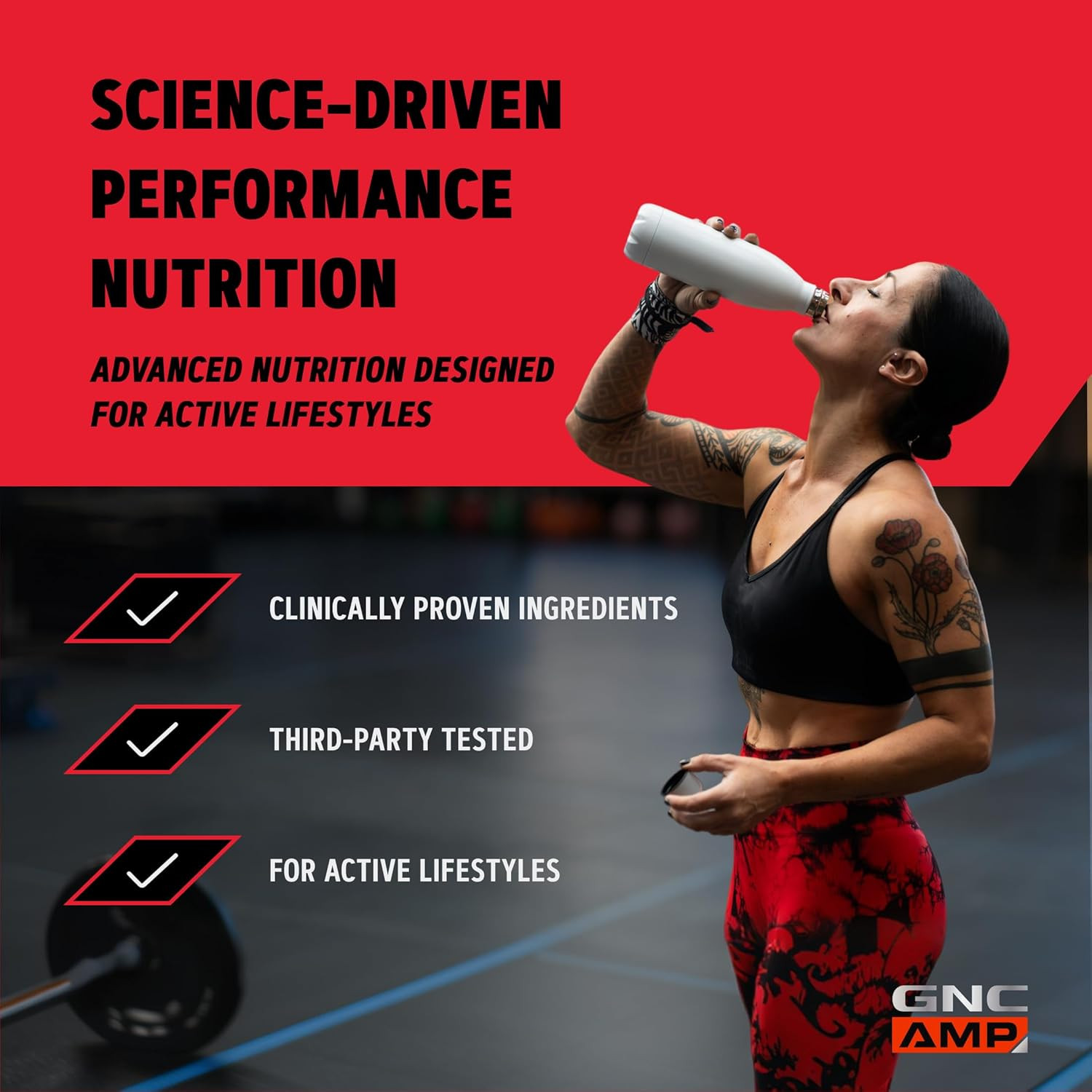 GNC AMP Creabolic – Creatine Monohydrate Powder – High-Potency 5G Creatine with