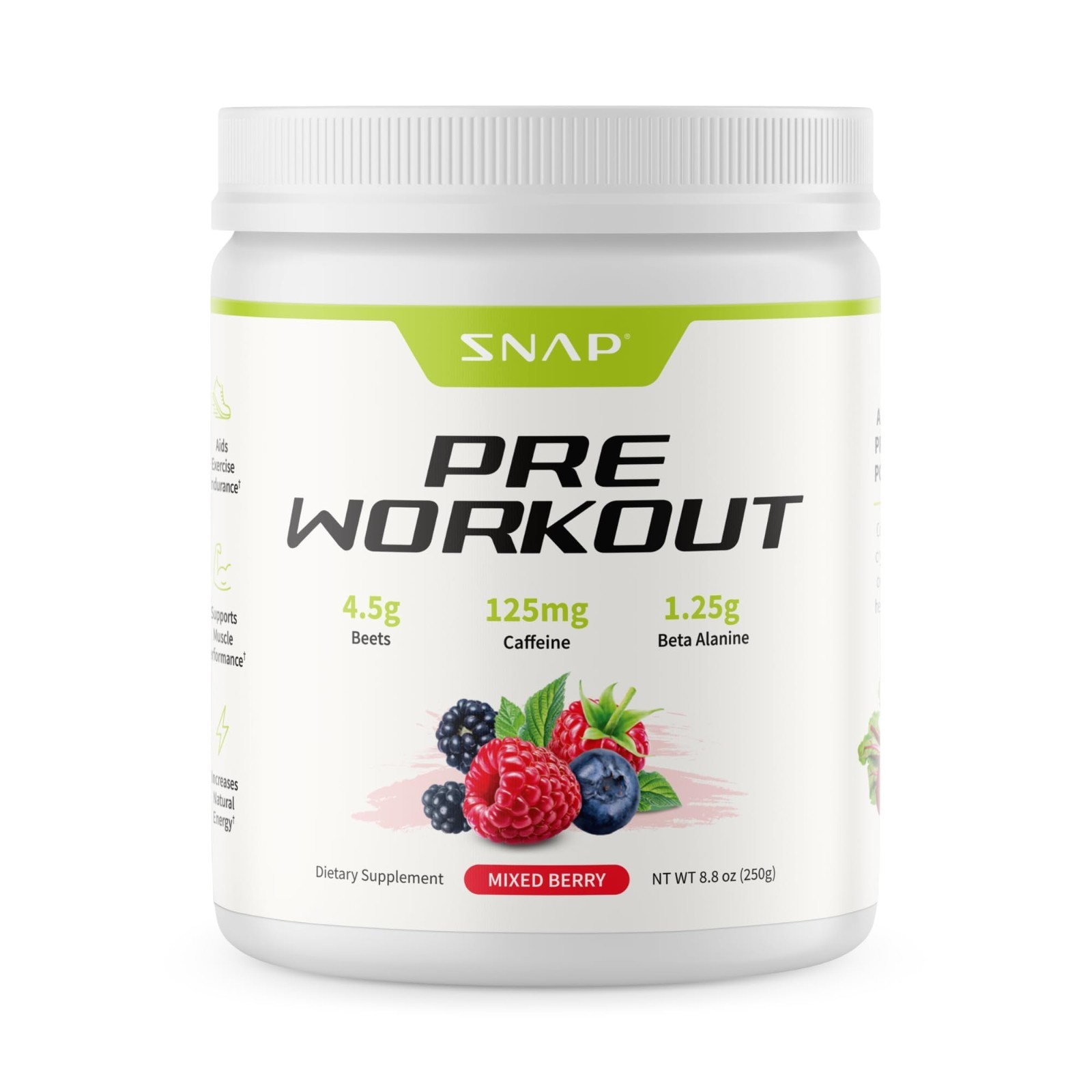 Natural Beet Root Powder – Plant-Based Pre Workout for Energy & Endurance, Nitri