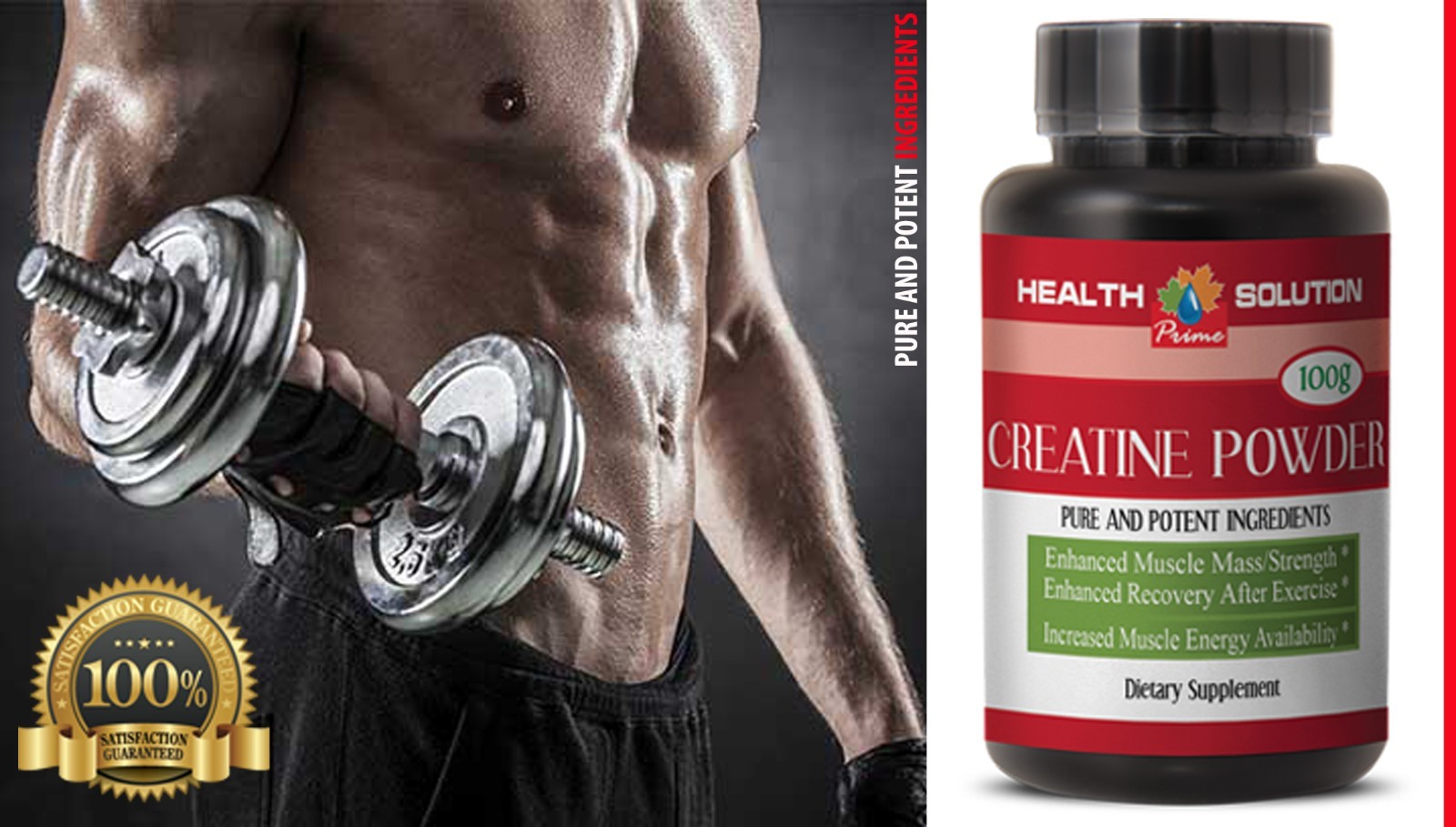 Improved Mental Clarity & Focus – Creatine Powder 1000mg – Amino 1B