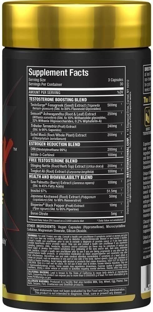 ALLMAX TESTO-FX, Testosterone Booster, 90 Capsules (2 Bottles)