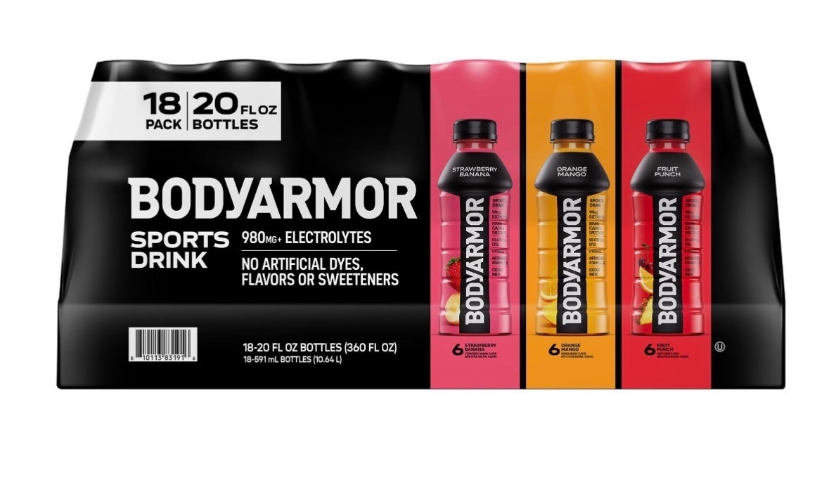 BODYARMOR Sports Drink, Variety Pack, 20 fl oz, 18-count Item