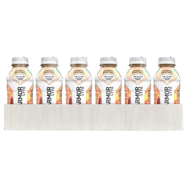 BODYARMOR LYTE Sports Drink Peach Mango, 12 fl oz, 18 Count