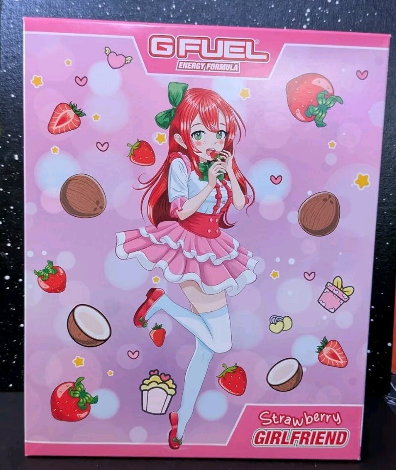 G FUEL Strawberry Girlfriend Collector’s Box || Brand New w/ Sticker