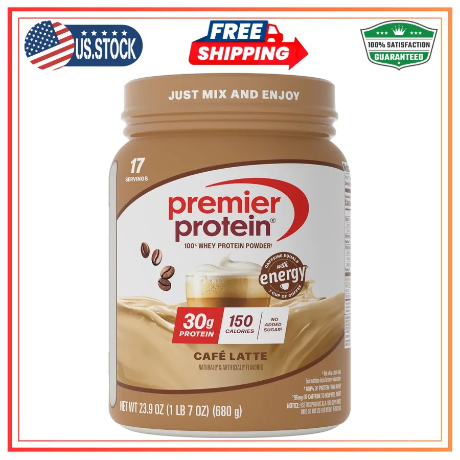 Premier Protein Powder Chocolate 100% Whey 30g Protein 1.44 lb Gluten Free