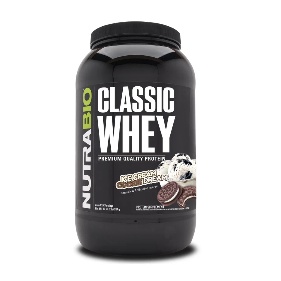 NUTRABIO CLASSIC WHEY 2LB – ICE CREAM COOKIE DREAM (COOKIES N CREAM)
