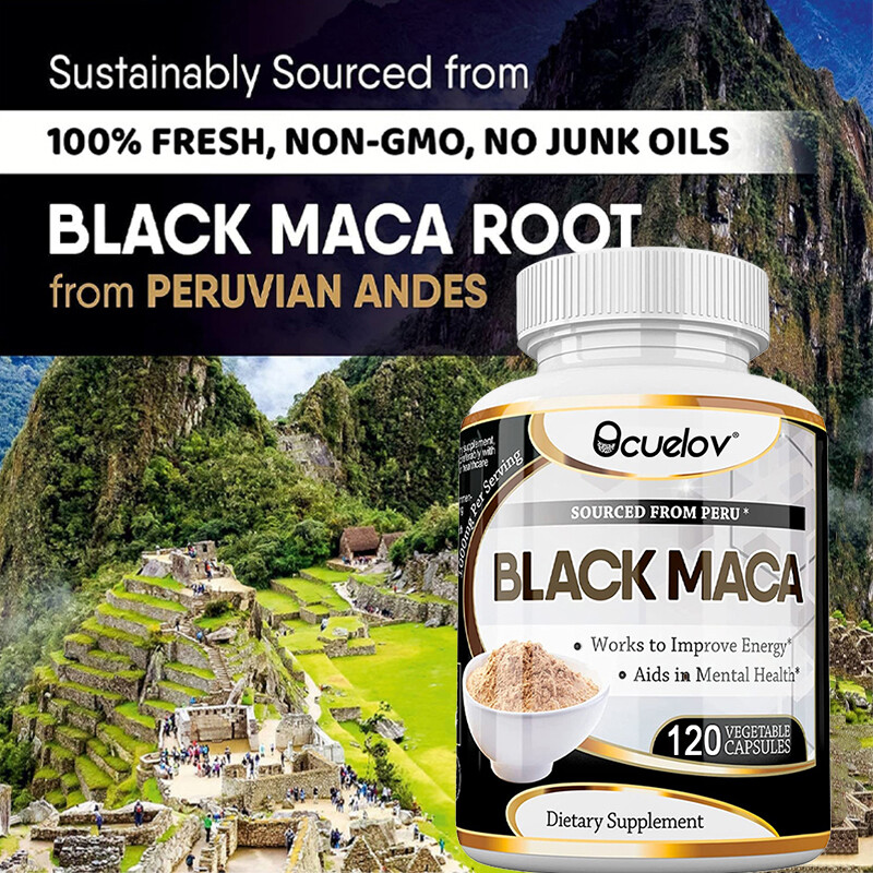 Black Maca Capsules Support Increased Energy* Mental Health
