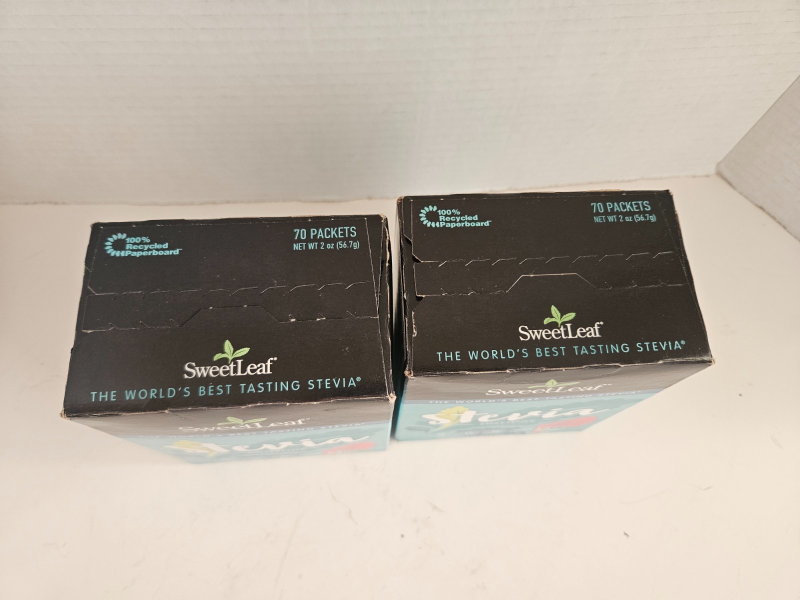 2 x SweetLeaf Stevia Powder Packets – Zero Calorie Sweetener 70 Packets/Pack