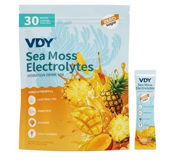 VDY Electrolytes Hydration Powder Mango & Pineapple, Sugar-Free Vegan 30