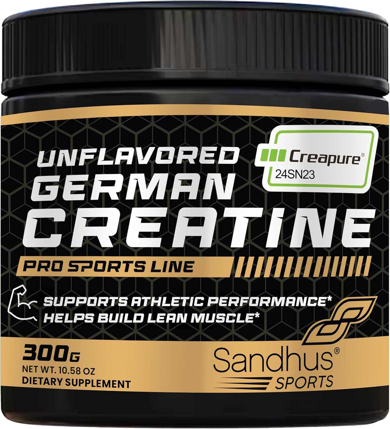 Creapure German Creatine Monohydrate Powder Supplements for Men & Women, Unflavo