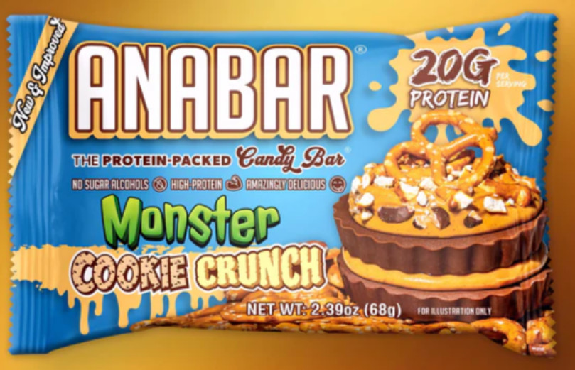 Anabar Protein Bar, Variety Pack 12 Bars, 6 Different Flavors 20 grams or more