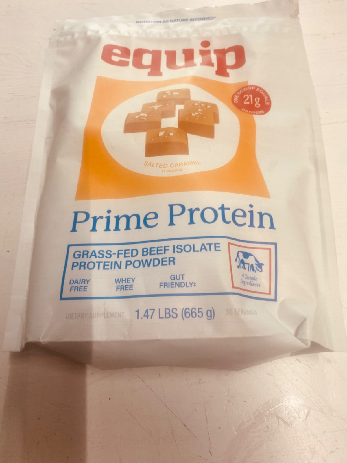 Protein Powder Beef Carnivore Isolate Paleo Keto Salted Caramel Equip Foods