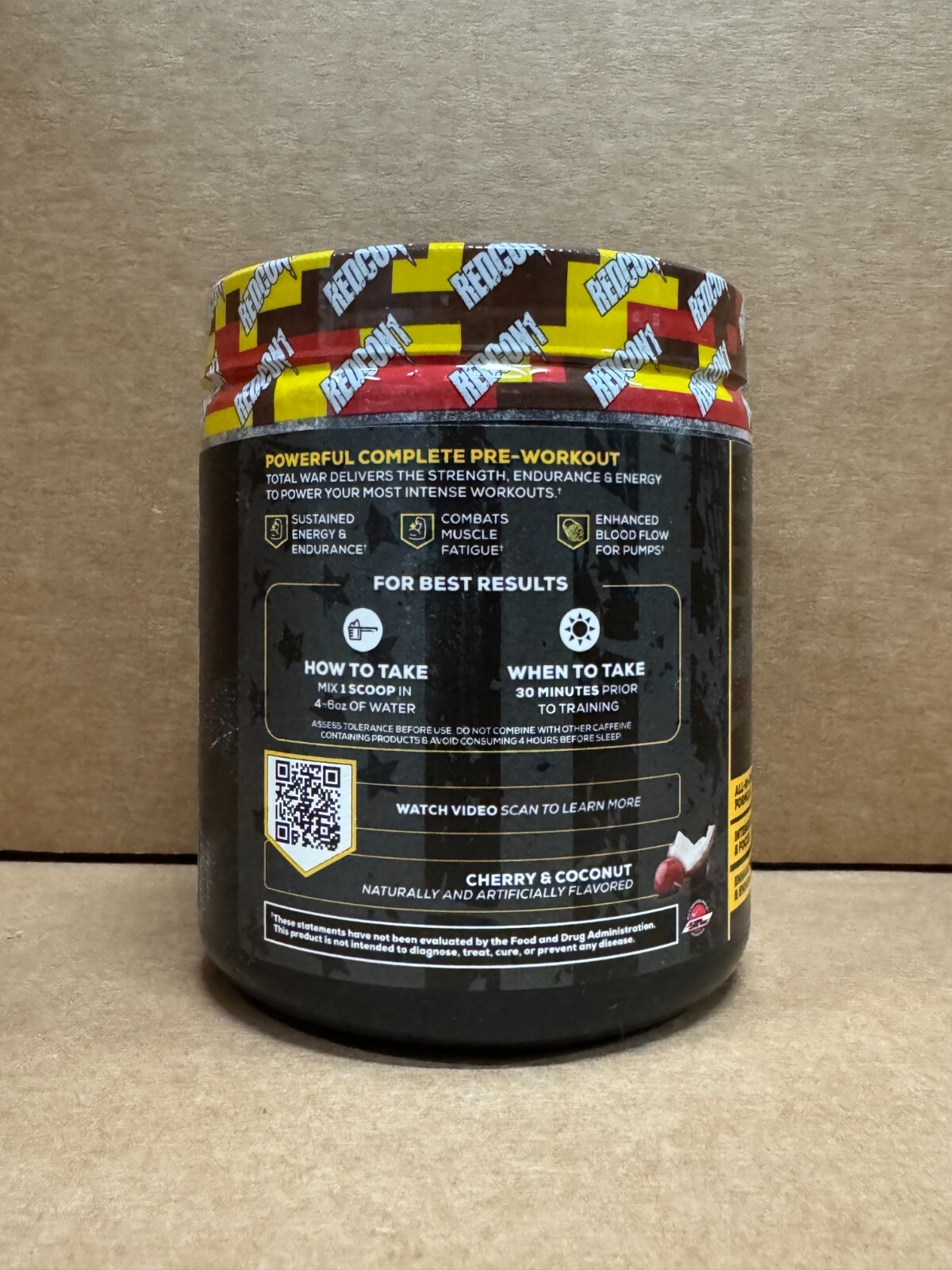 REDCON1 TOTAL WAR Pre Workout 30 Serv Tigers Blood Free Ship 2026 EXP SALE