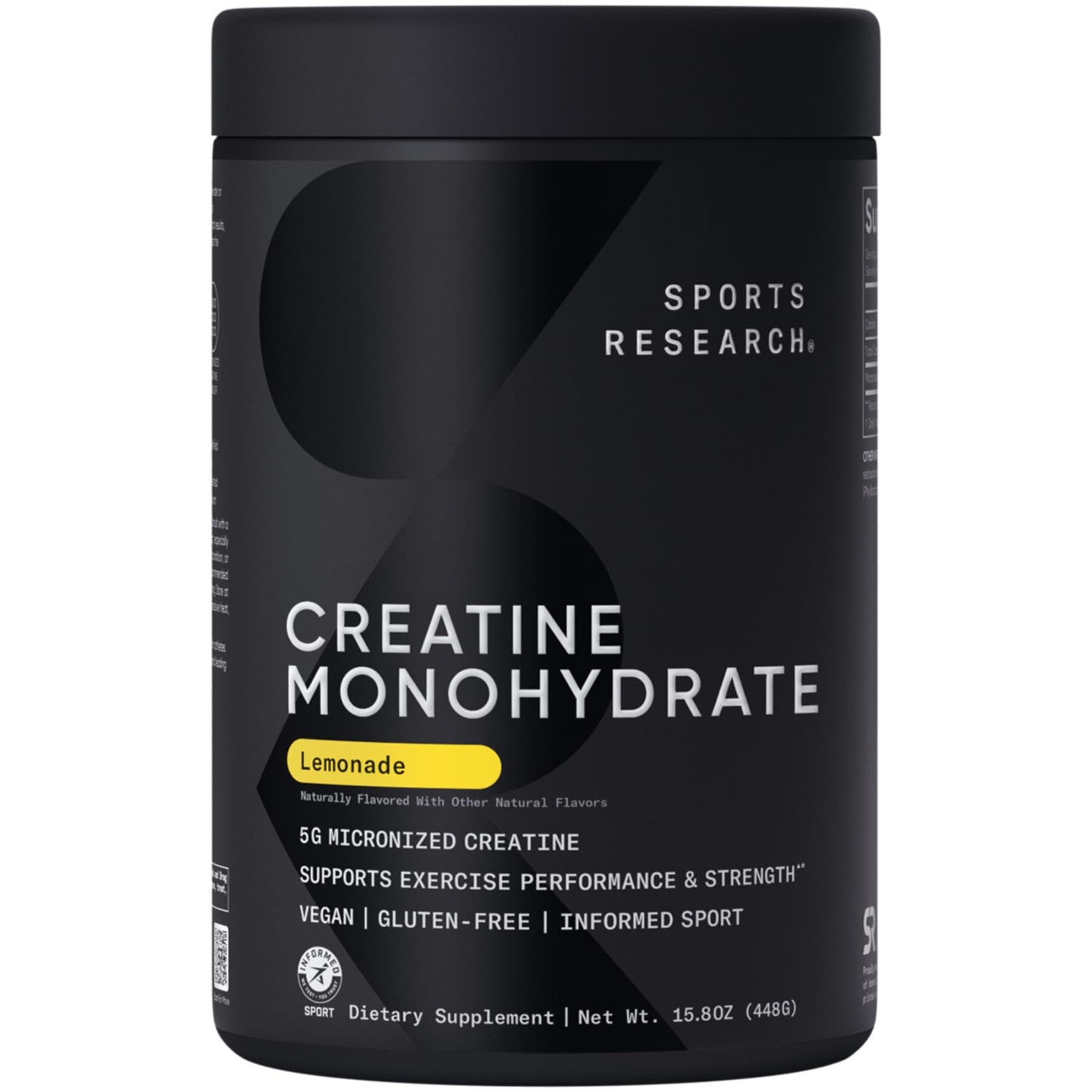 Creatine Monohydrate Powder 5g – Lemonade Flavor, 60 Servings | Lean Muscle Gain