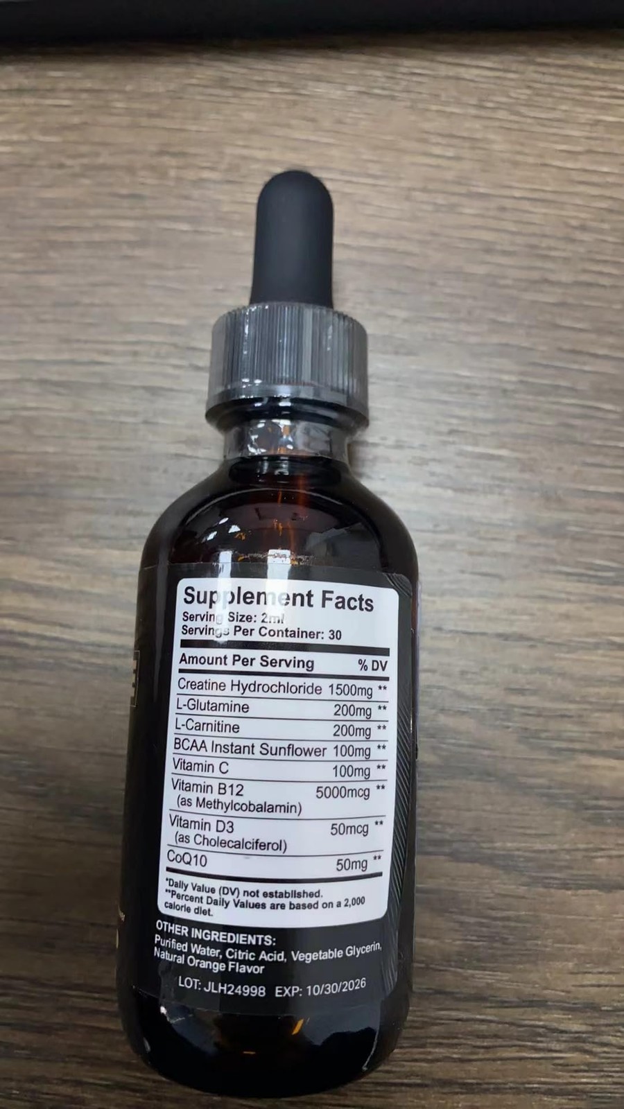 ReviNutra Creatine HCL Liquid Drops for Men & Women 1500mg Liquid Creatine Hy…
