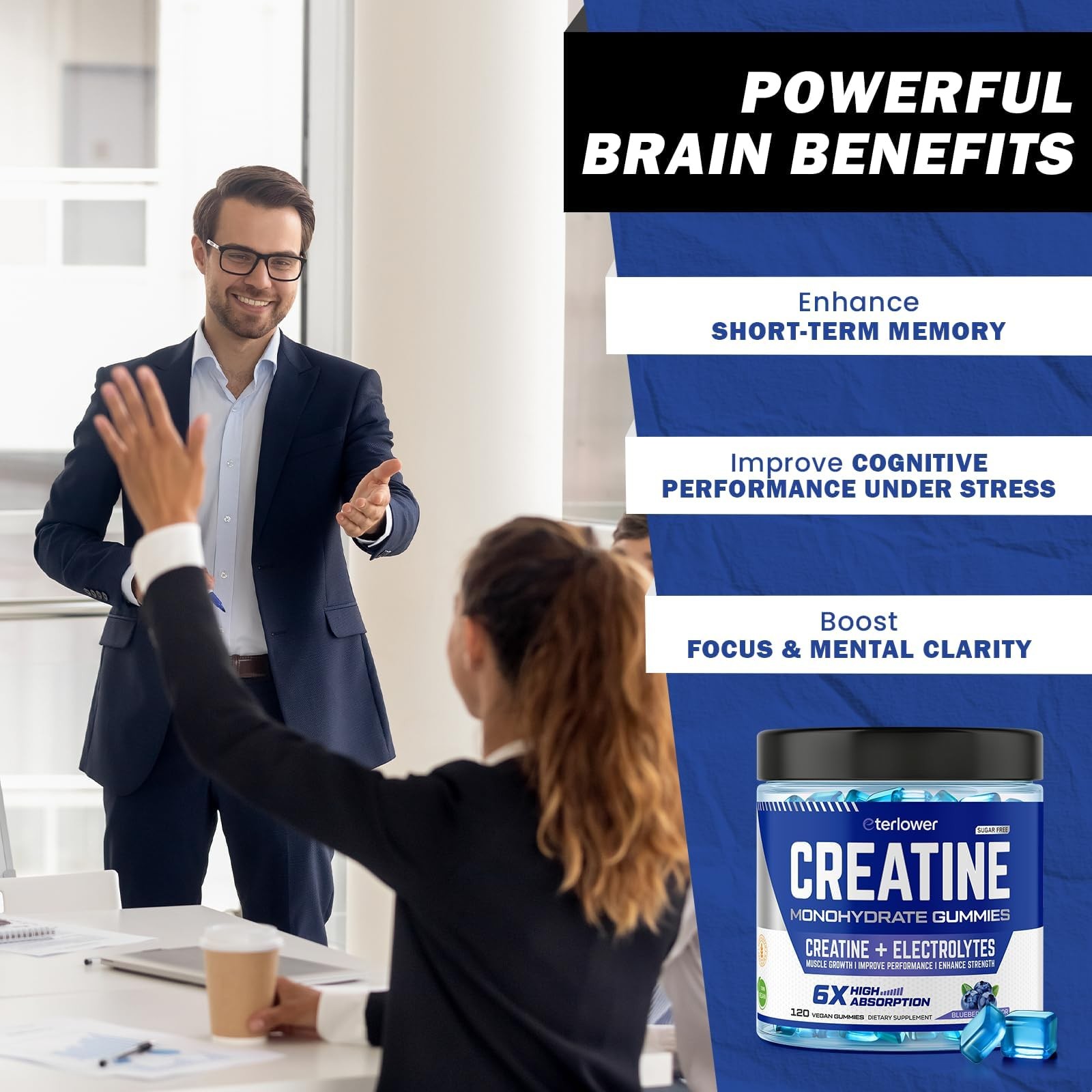 Creatine Monohydrate Gummies 5g – Pre-Workout Energy & Muscle Growth Support …