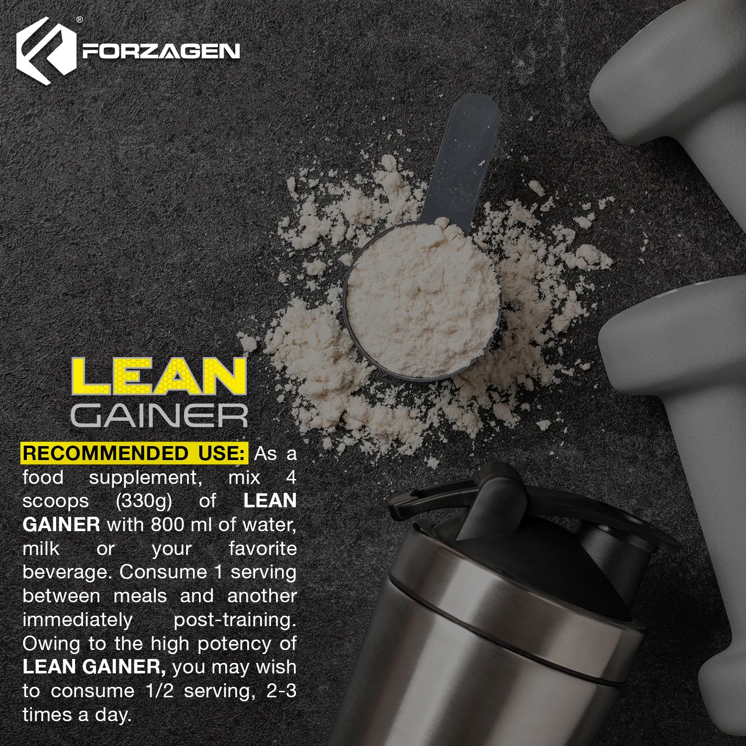 Lean Gainer Premium Mass Builder 8 Lbs, 2 Flavor Available, Natural Carb Source,