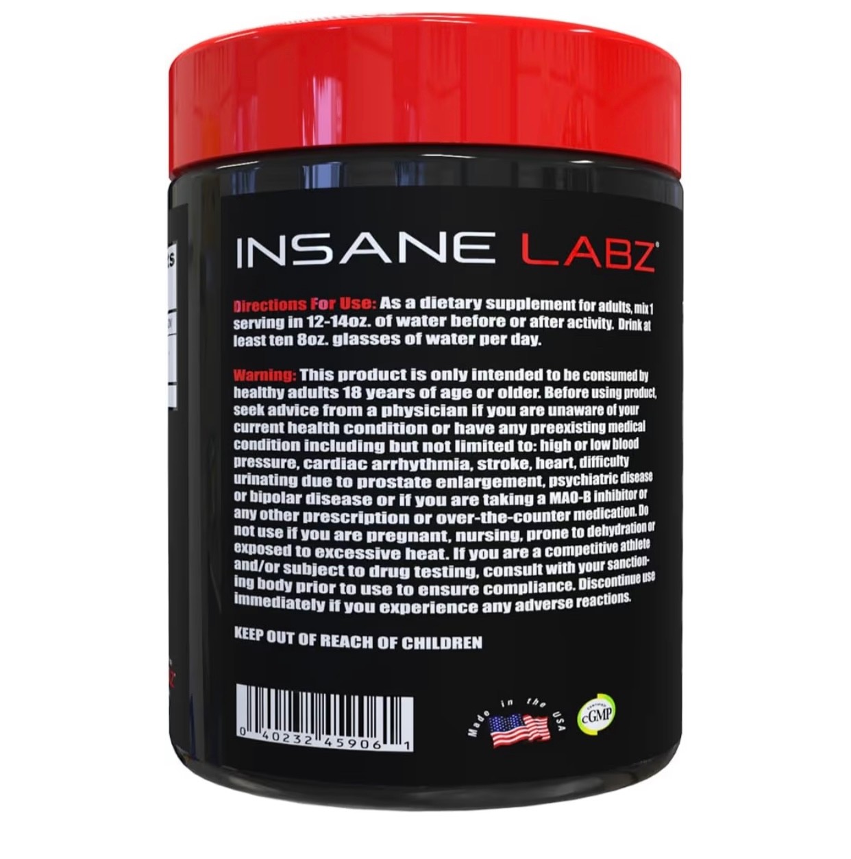 The Asylum Cabinet by Insane Labz Glutamine powder 300g