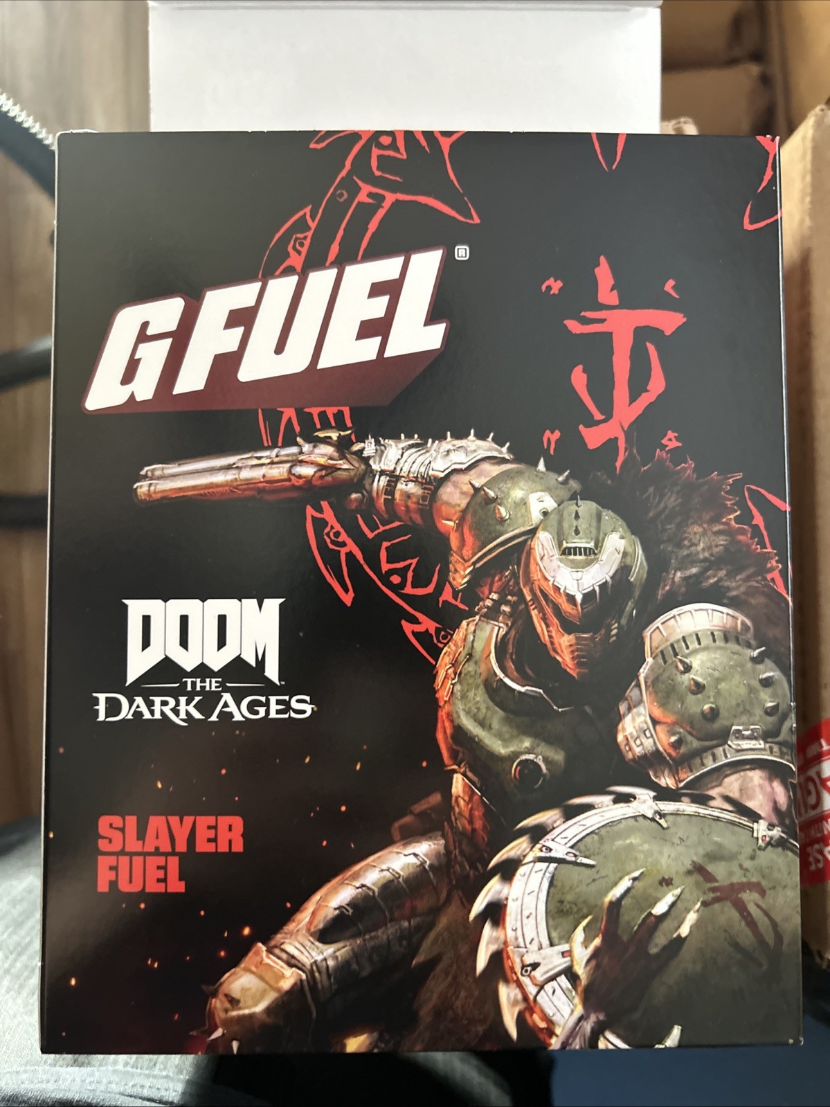 GFUEL DOOM The Dark Ages Collectors Box W/ Shaker And G FUEL Tub