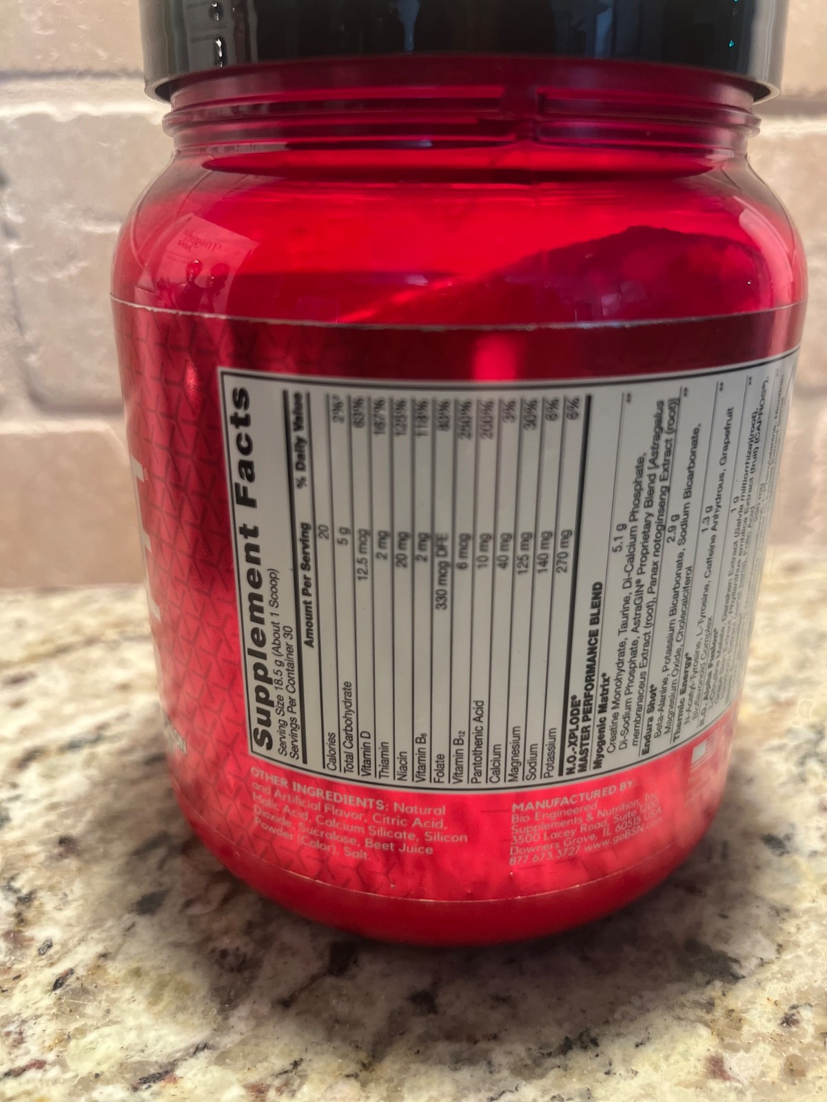BSN N.O.-XPLODE Pre Workout Powder, Energy Supplement 30 Servings Watermelon