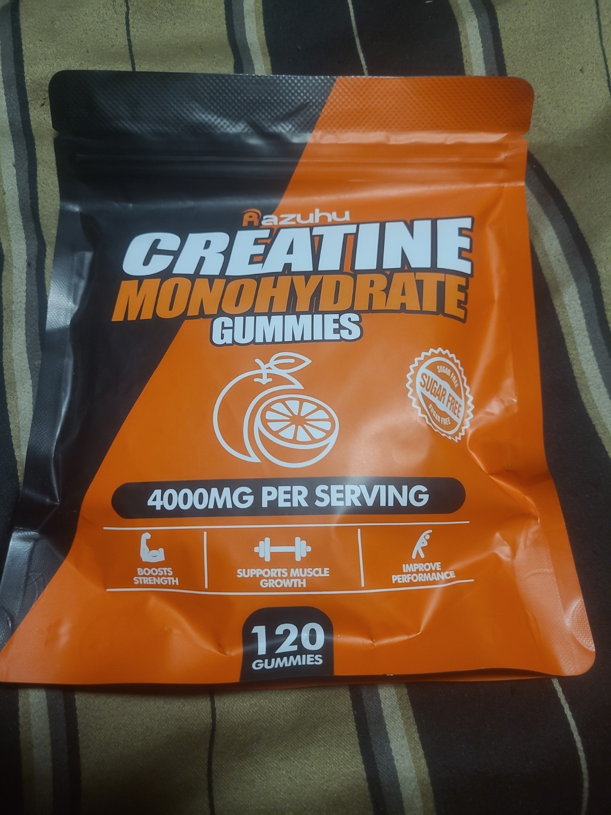Razuhu Creatine Monohydrate Gummies – 120 Gummies Free Shipping Exp 8-28-26