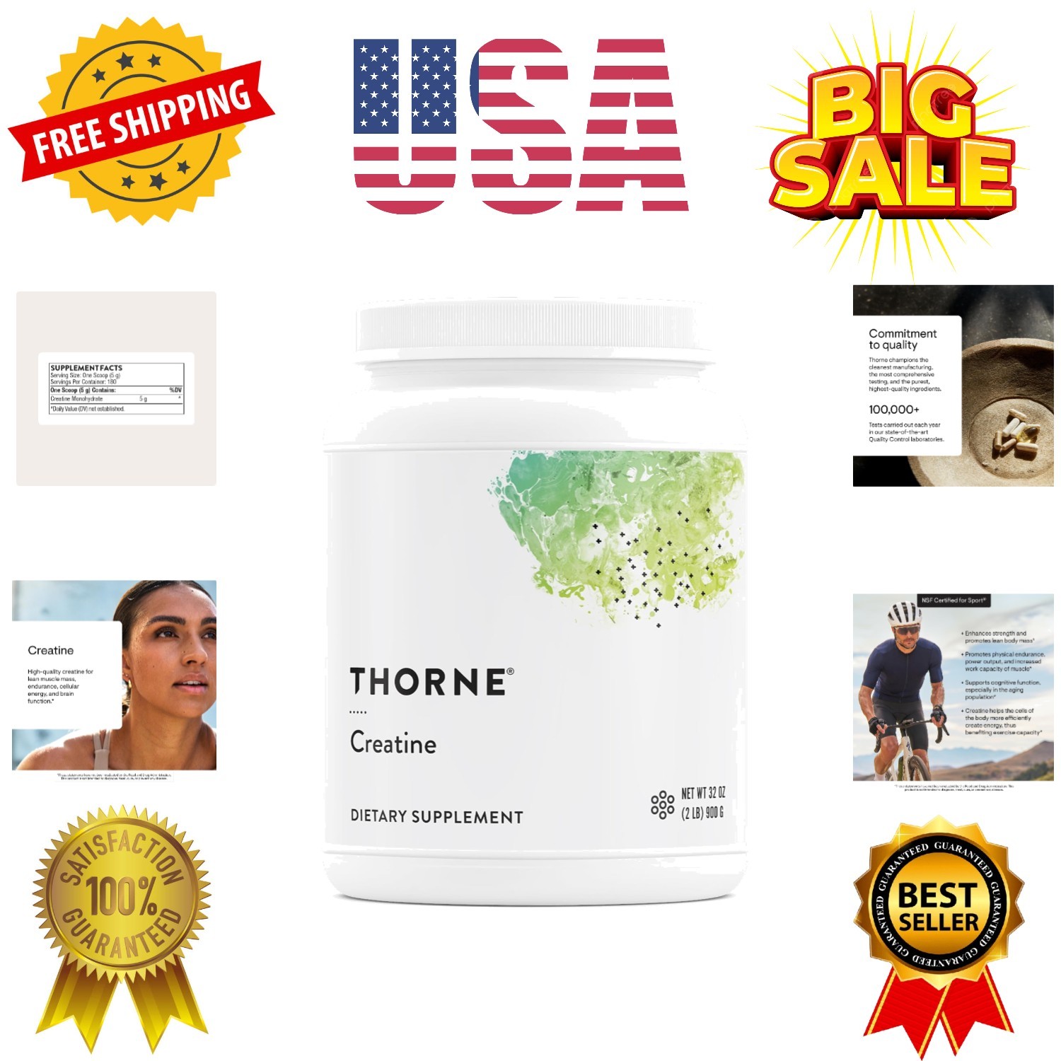 Creatine – Micronized Creatine Monohydrate Powder – Support for Muscles & Cog…