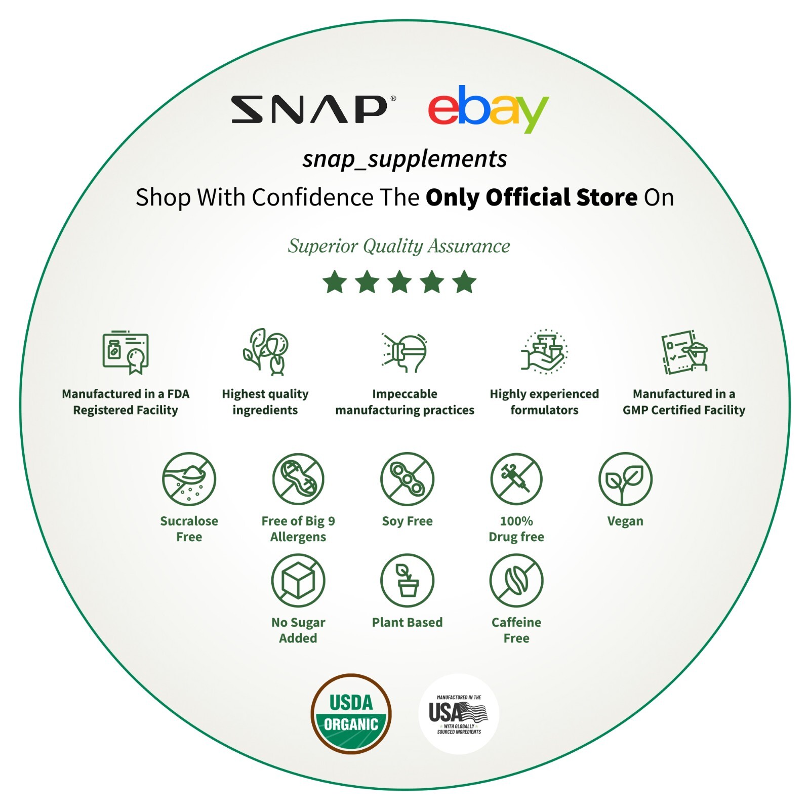 SNAP Testosterone Booster D-Aspartic Acid TongkatAli Endurance Energy Preworkout