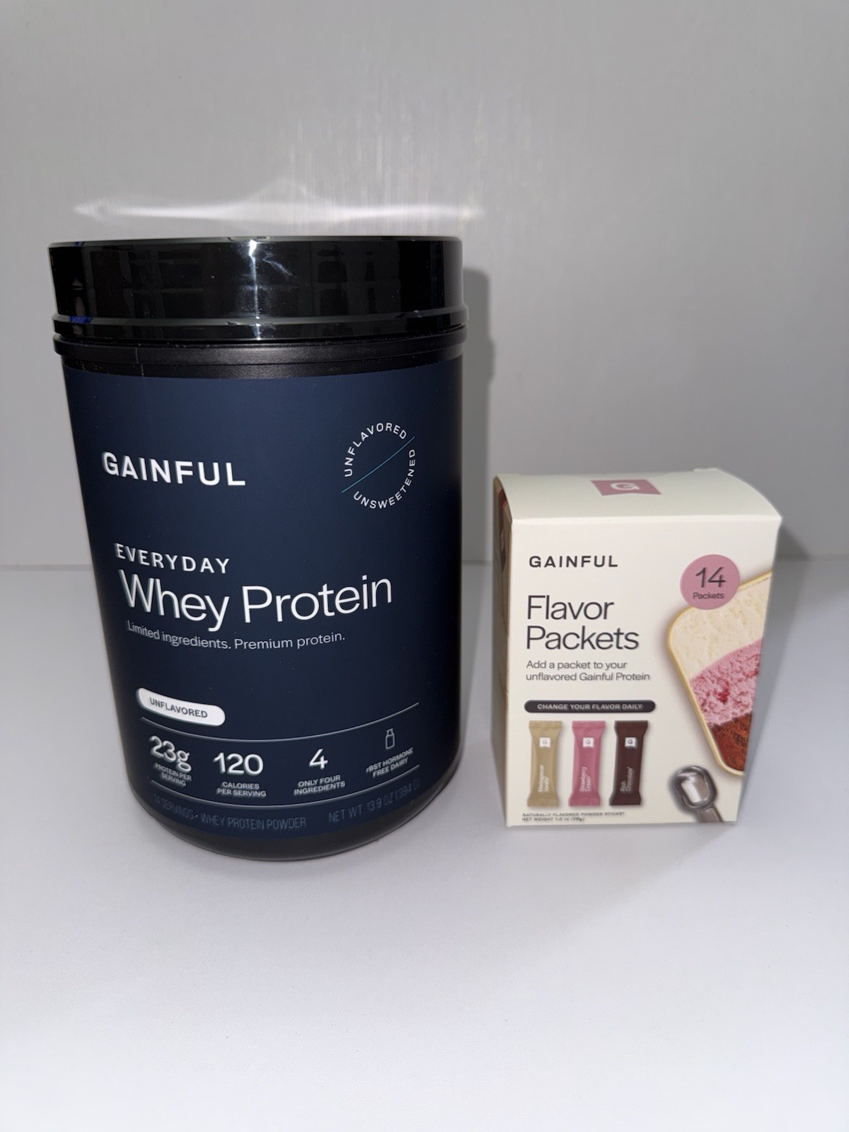 Gainful Everyday Whey Protein Powder 23g Protein per Serving/ 14 FlavorPackets